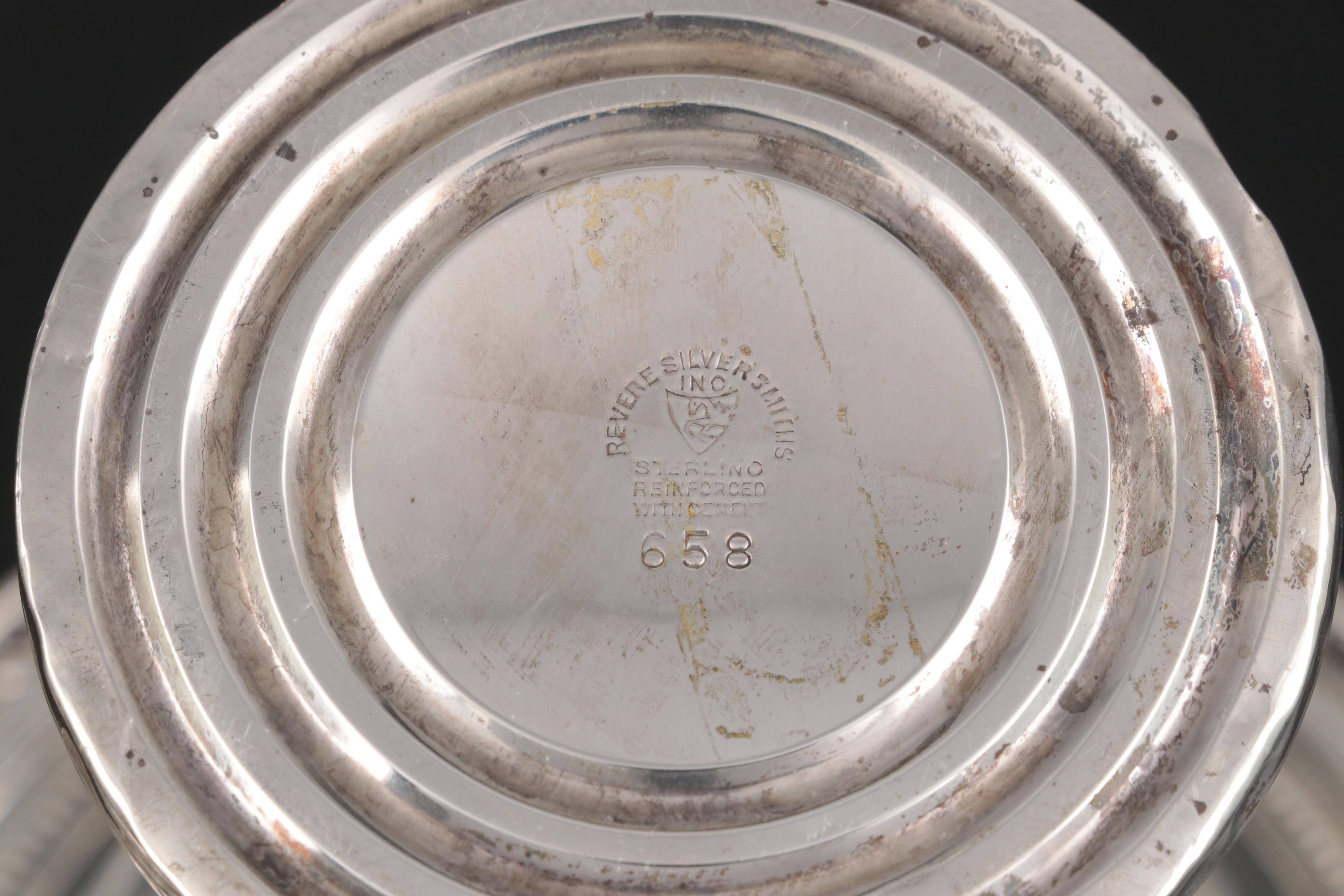 Wm. Rogers and Other Weighted Sterling Silver Compotes and Footed Bowl