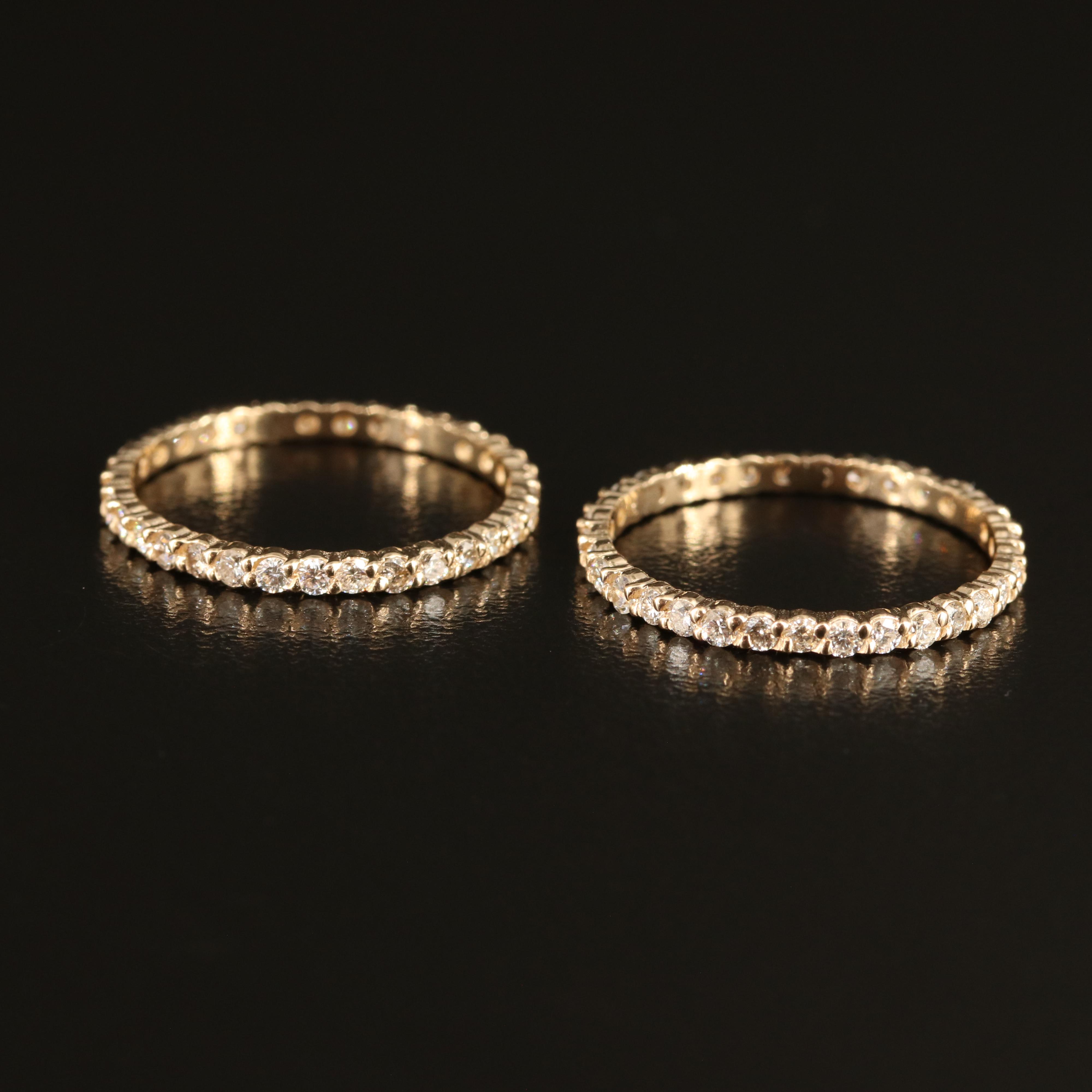 14K 1.16 CTW Diamond Eternity Bands