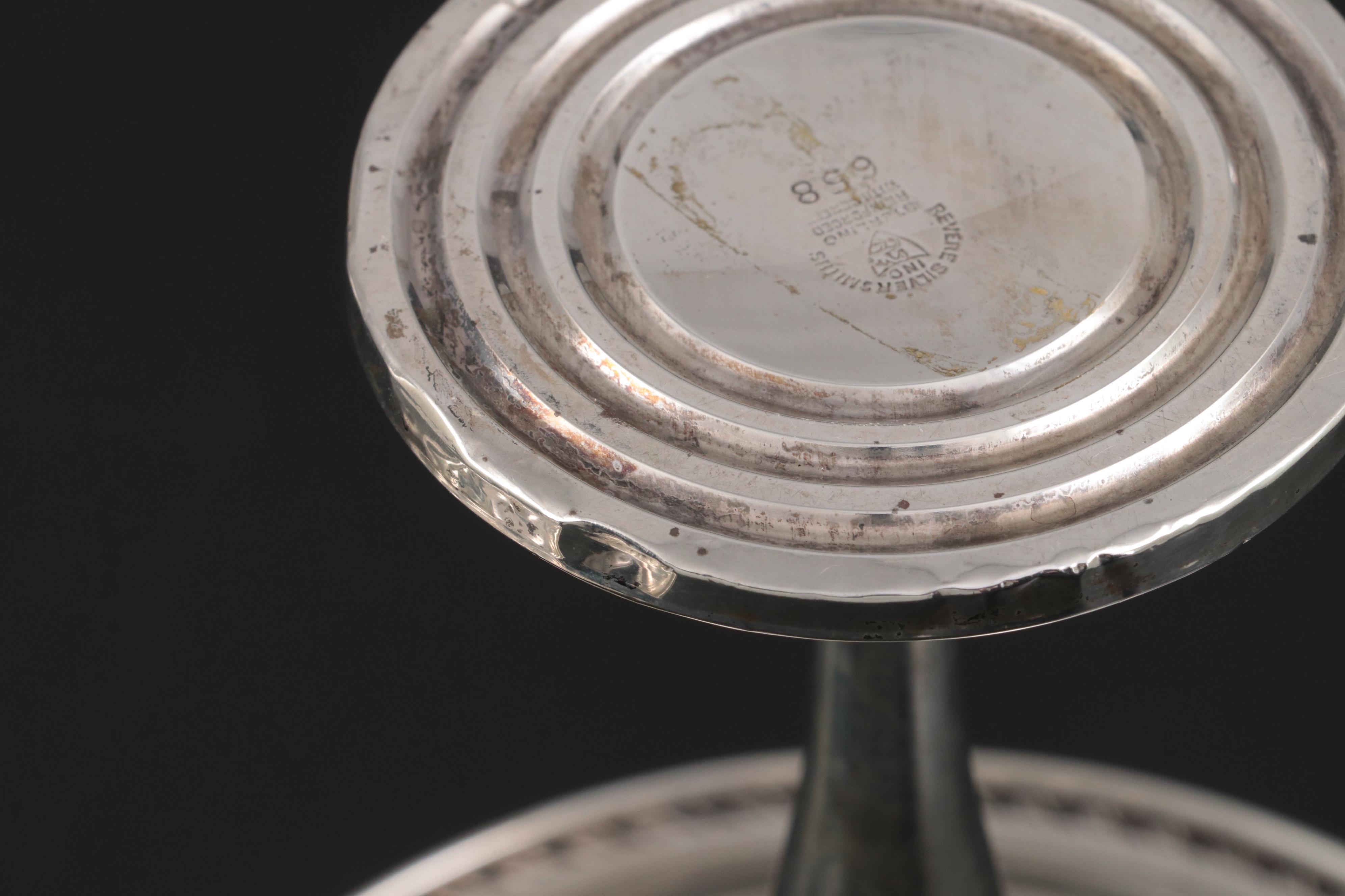 Wm. Rogers and Other Weighted Sterling Silver Compotes and Footed Bowl