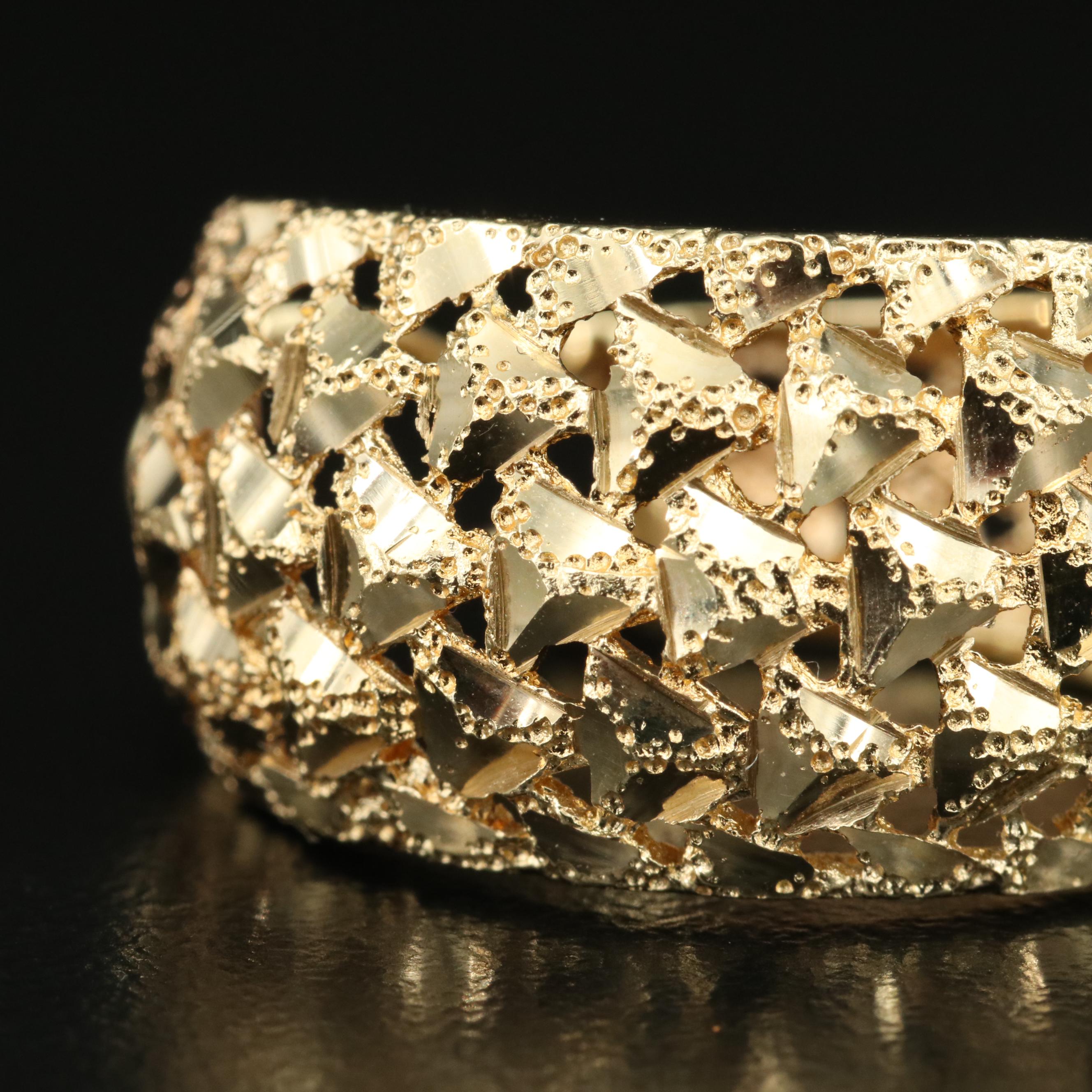 14K Hoop Earrings with Diamond Cut Finish