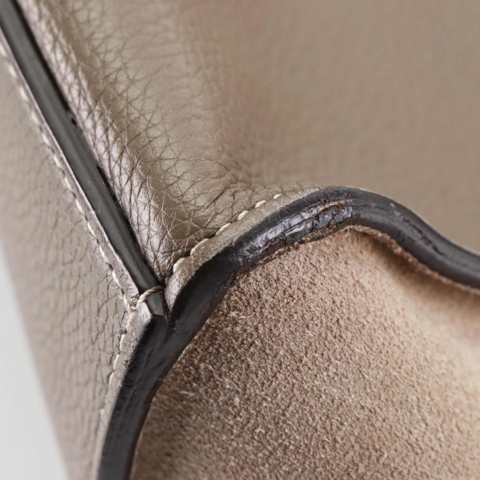 Céline Medium Trapeze Two-Way Bag in Suede and Grained Leather