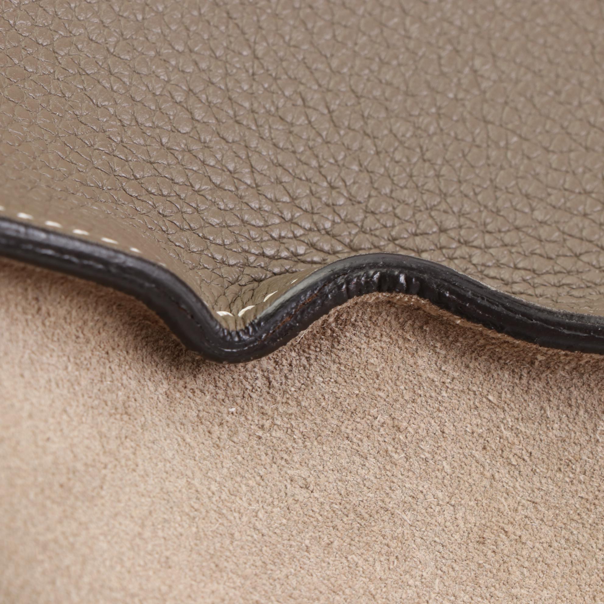 Céline Medium Trapeze Two-Way Bag in Suede and Grained Leather