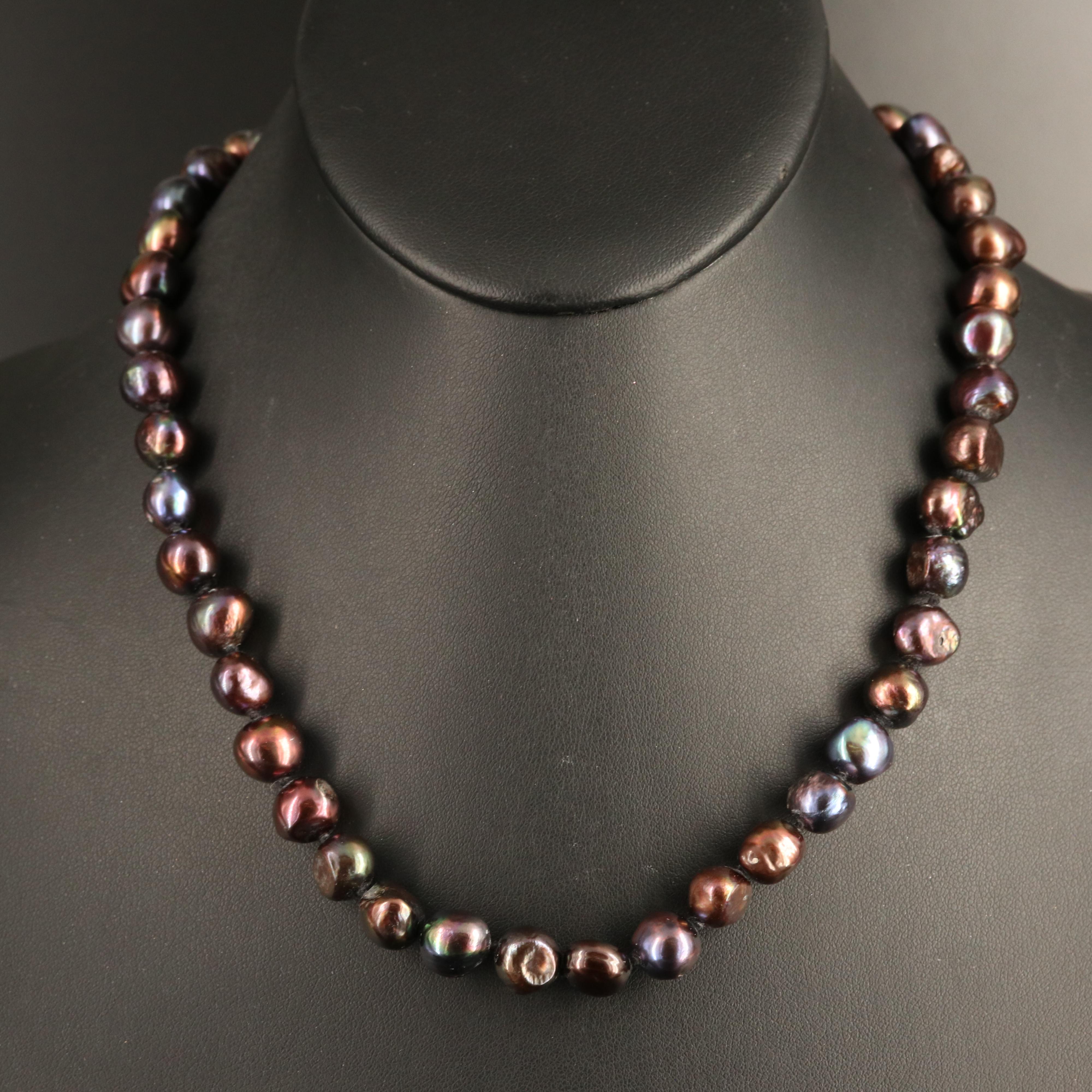 Baroque Pearl Necklace with 14K Clasp