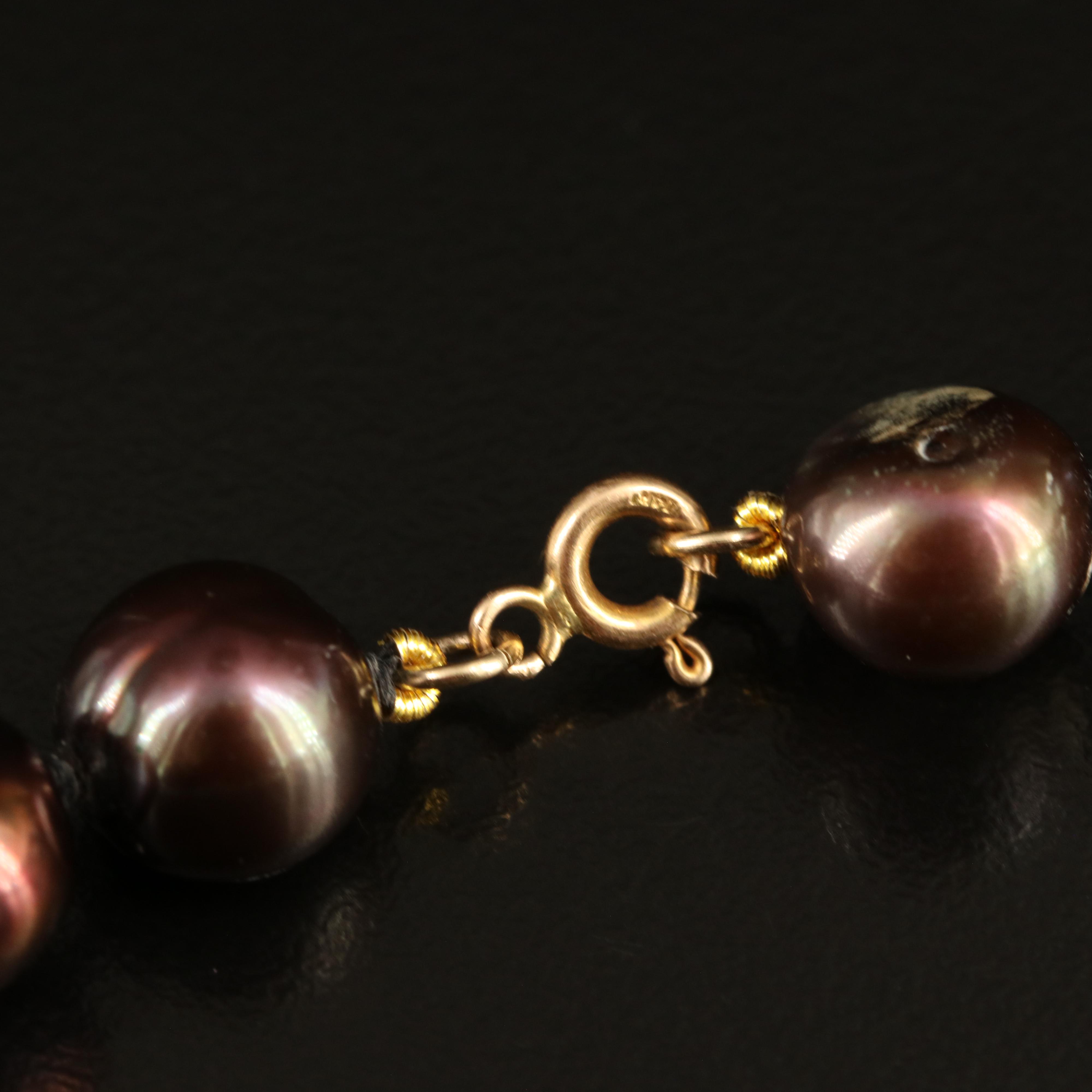 Baroque Pearl Necklace with 14K Clasp