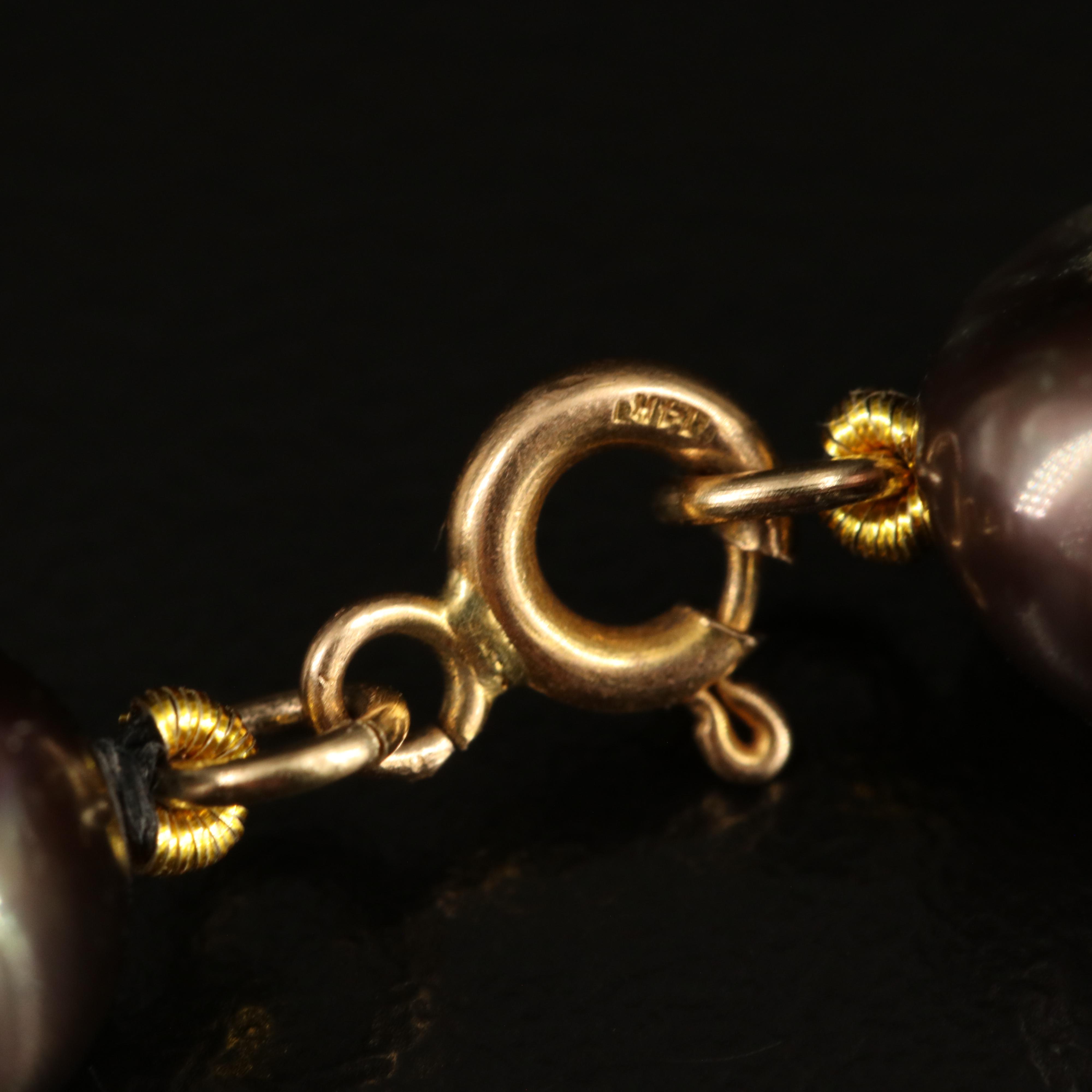 Baroque Pearl Necklace with 14K Clasp