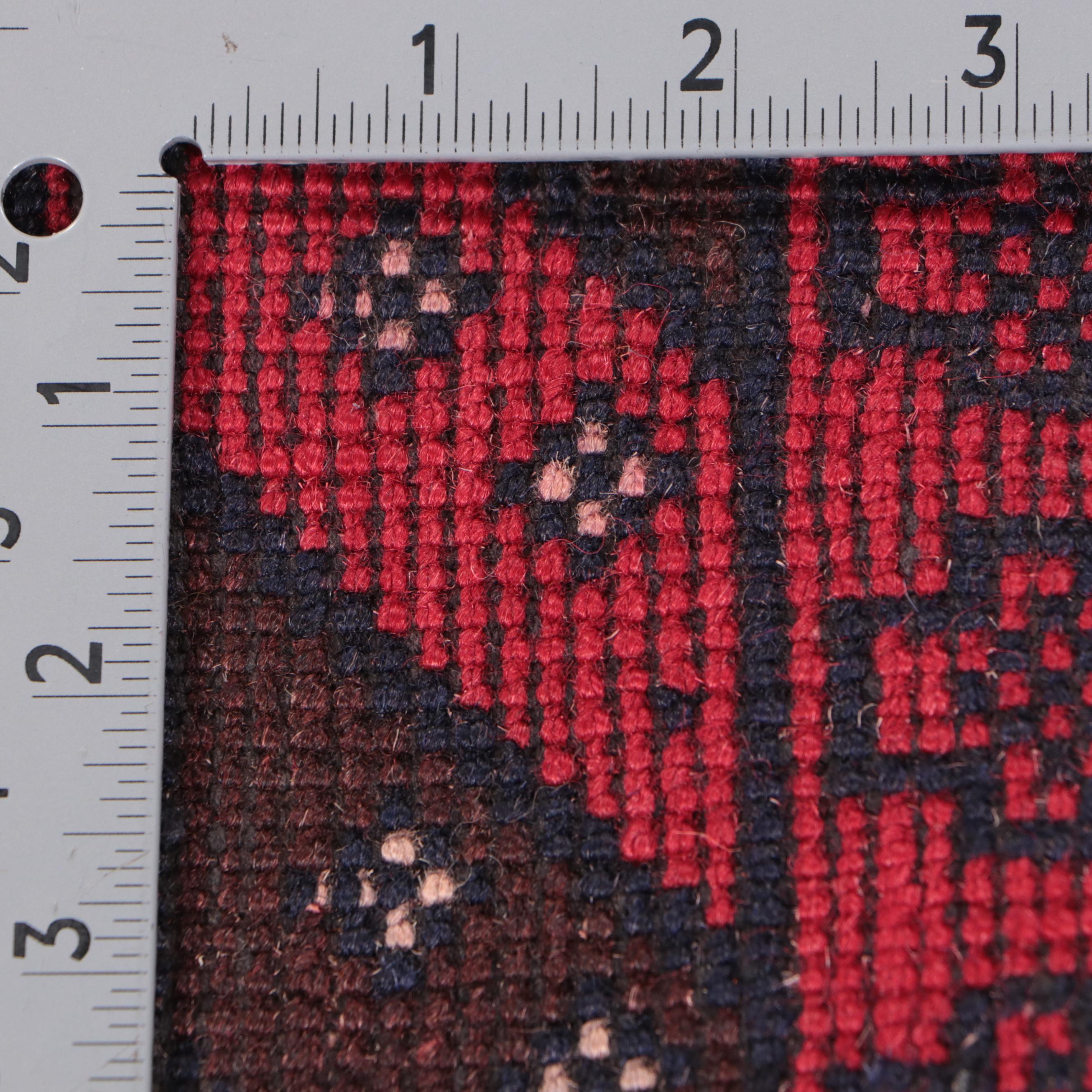 2'10 x 4'10 Hand-Knotted Afghan Baluch Accent Rug