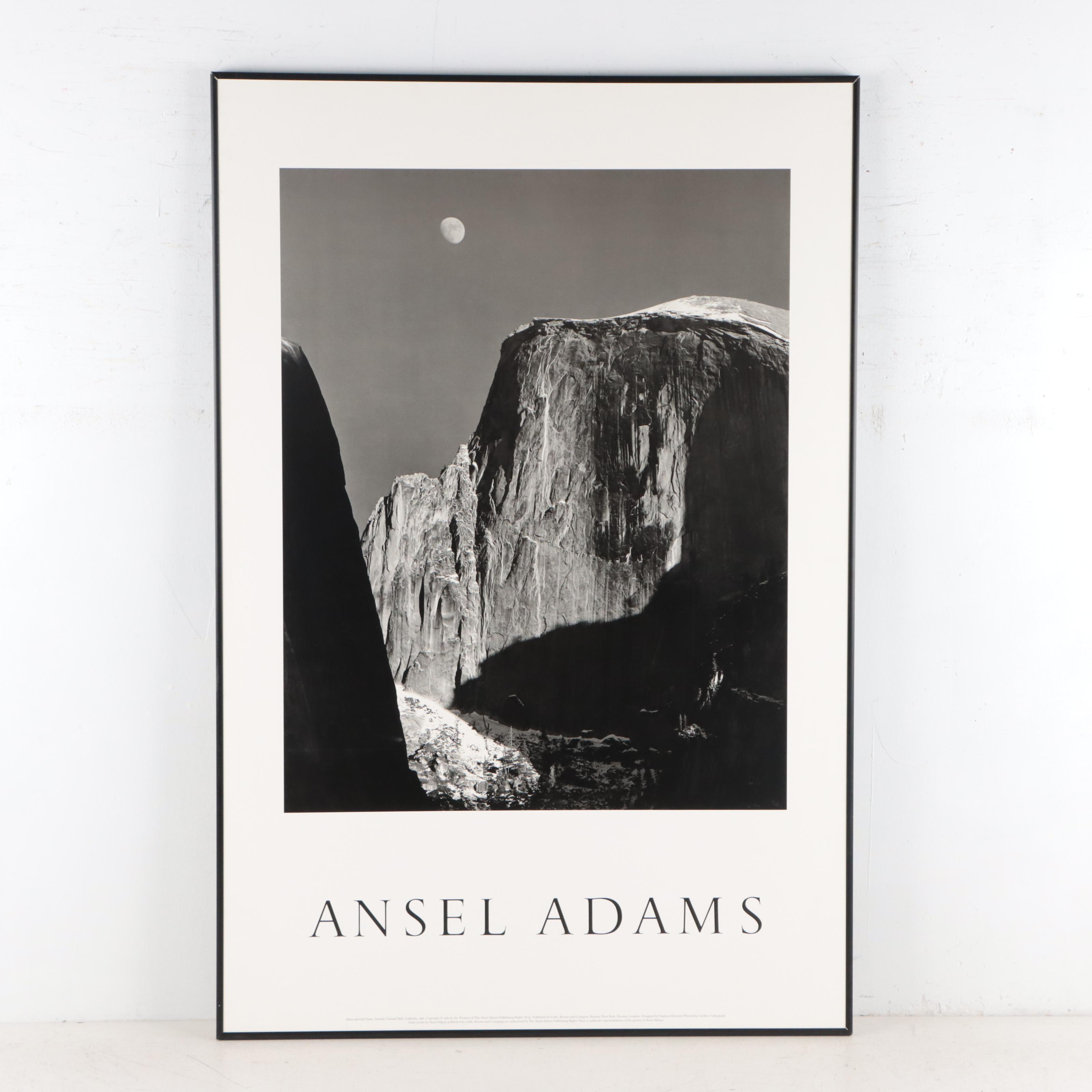 Offset Prints After Ansel Easton Adams "El Capitan" and "Moon and Half Dome"