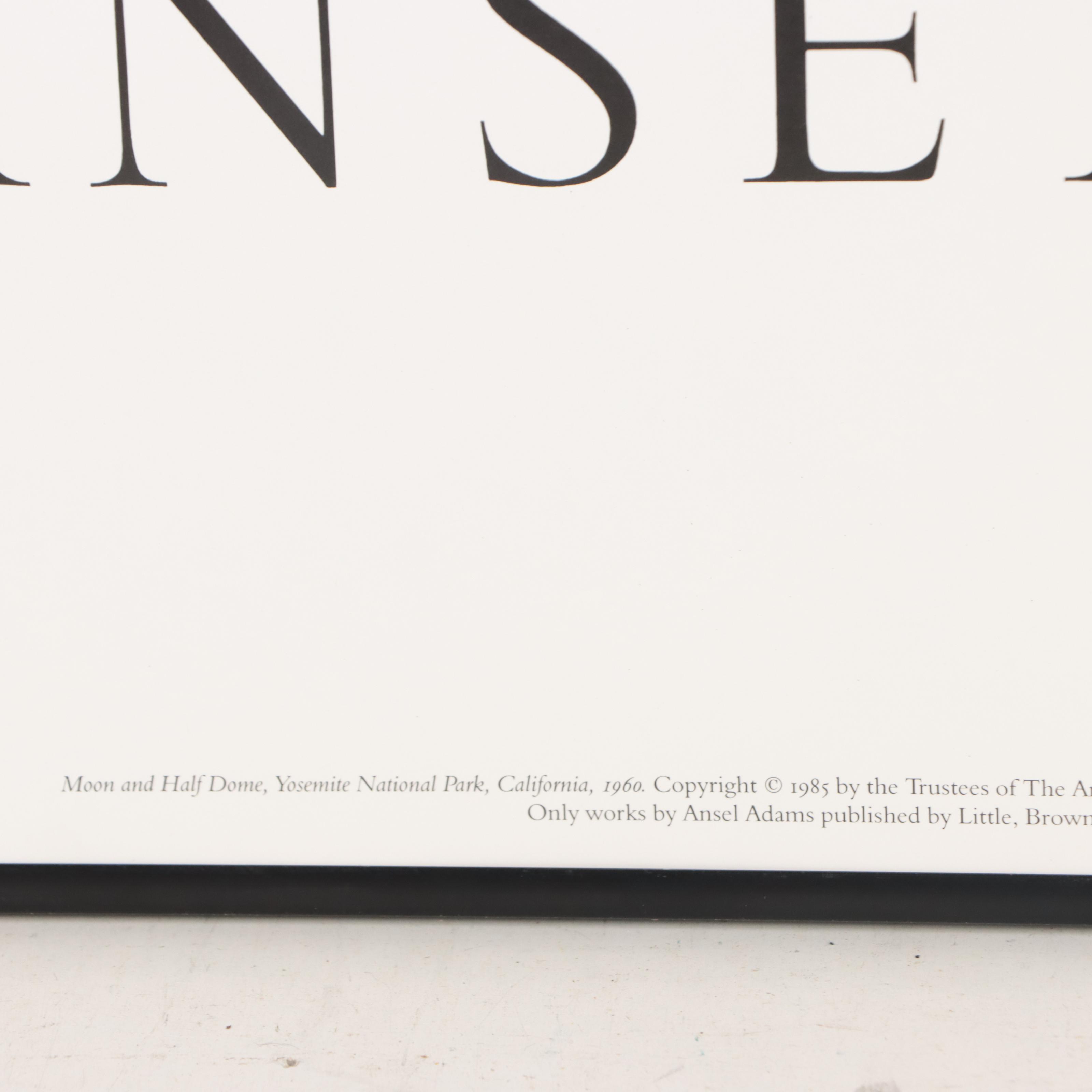 Offset Prints After Ansel Easton Adams "El Capitan" and "Moon and Half Dome"