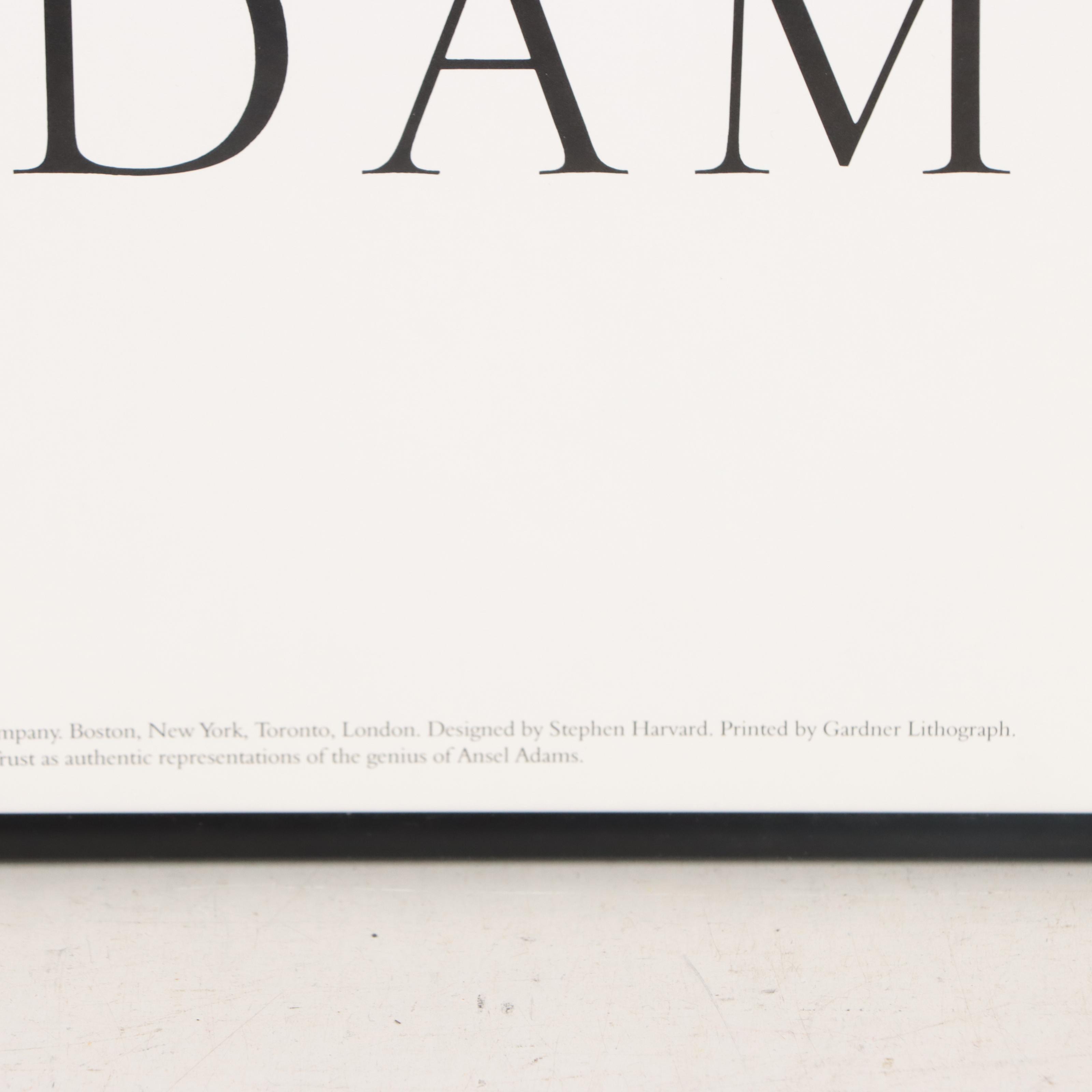 Offset Prints After Ansel Easton Adams "El Capitan" and "Moon and Half Dome"