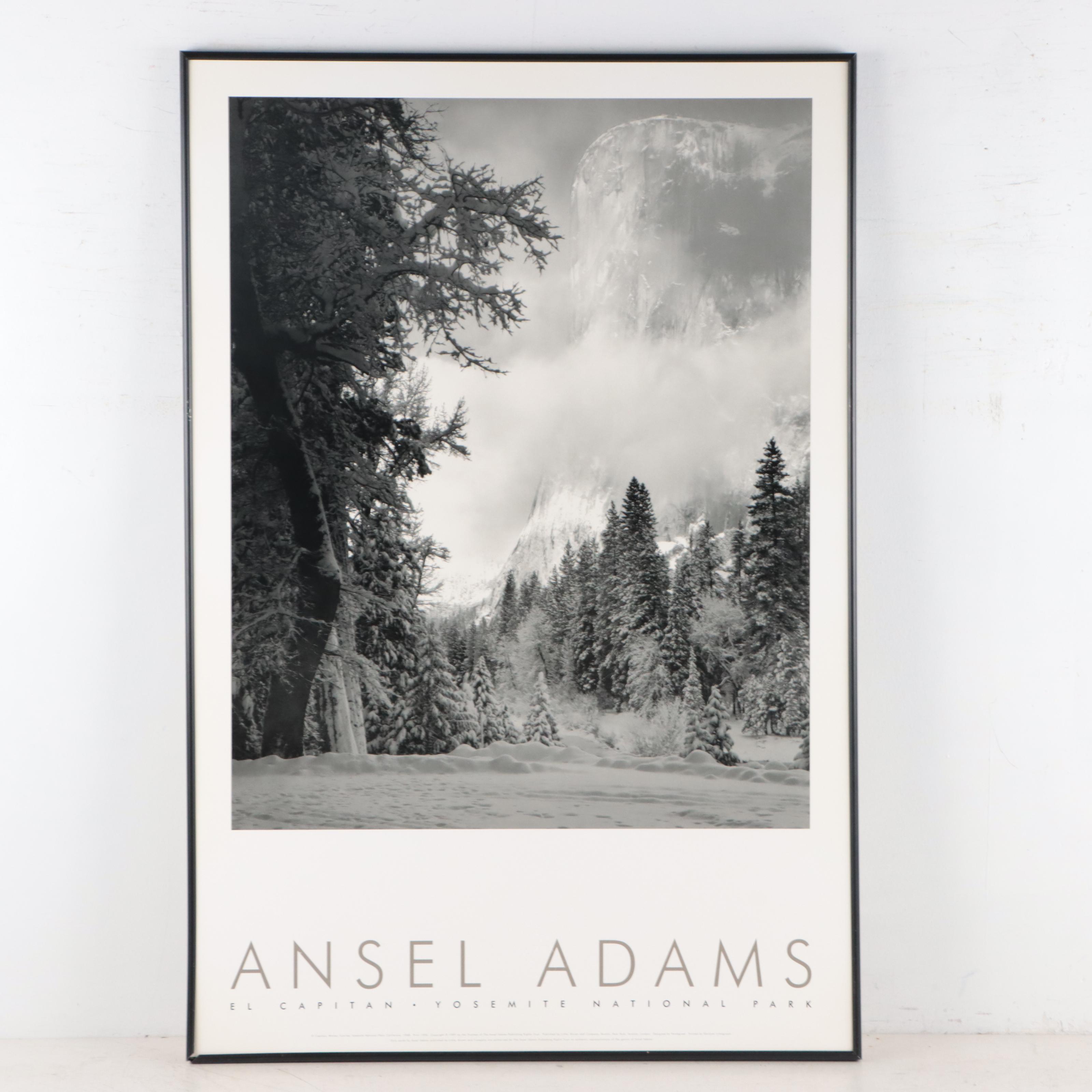 Offset Prints After Ansel Easton Adams "El Capitan" and "Moon and Half Dome"