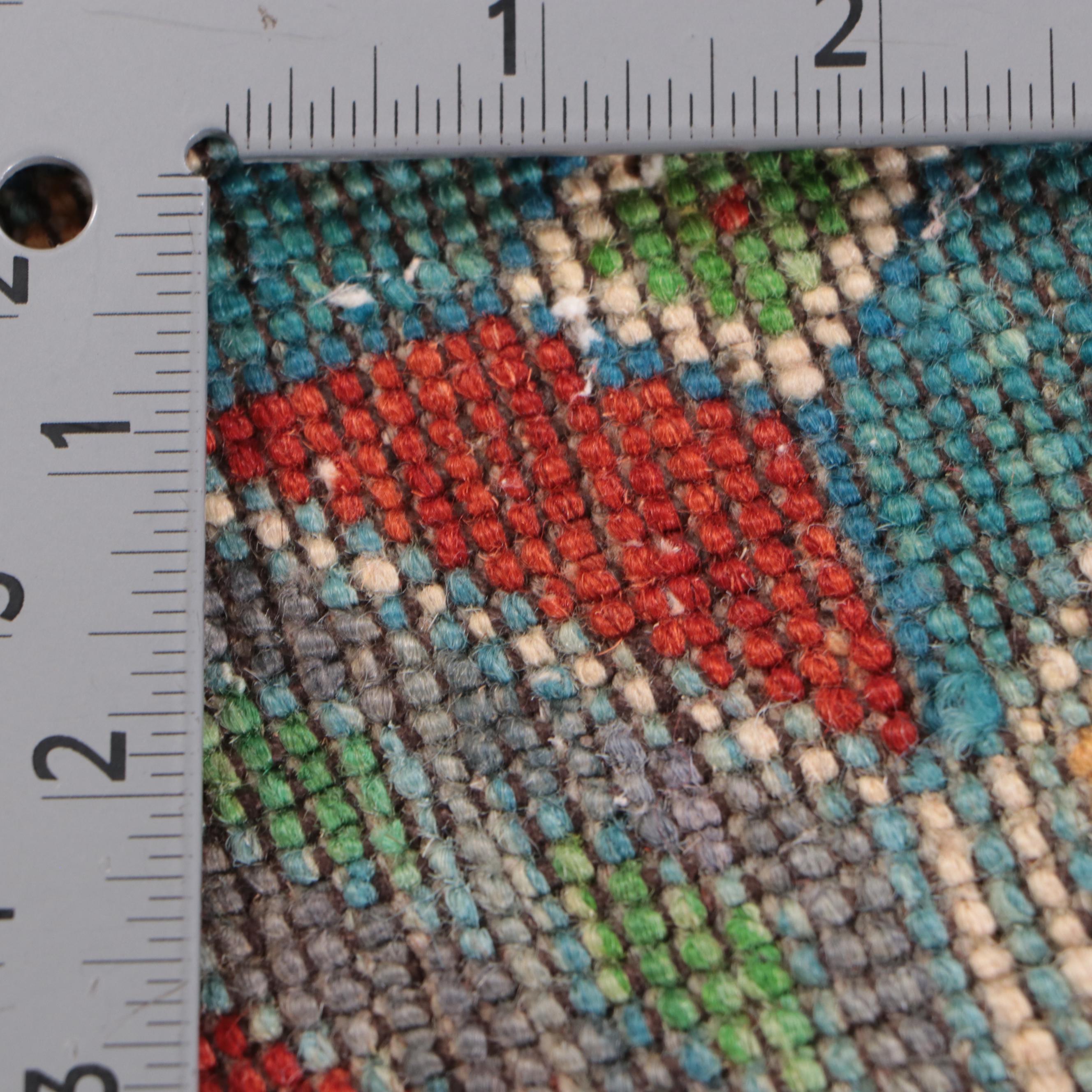 1'8 x 3'6 Hand-Knotted Indo-Caucasian Kazak Accent Rug