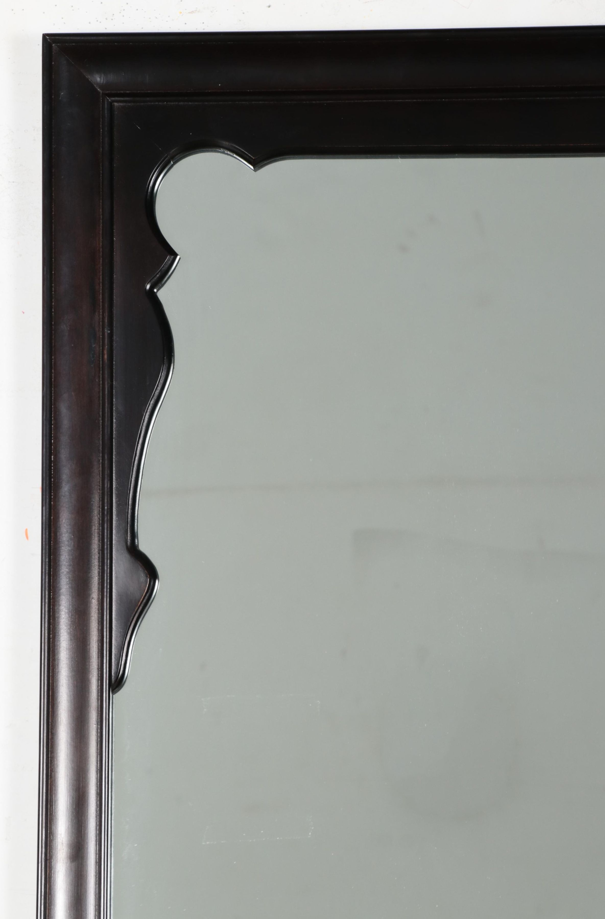 Century Furniture Asian Style Ebonized Wooden Wall Mirror