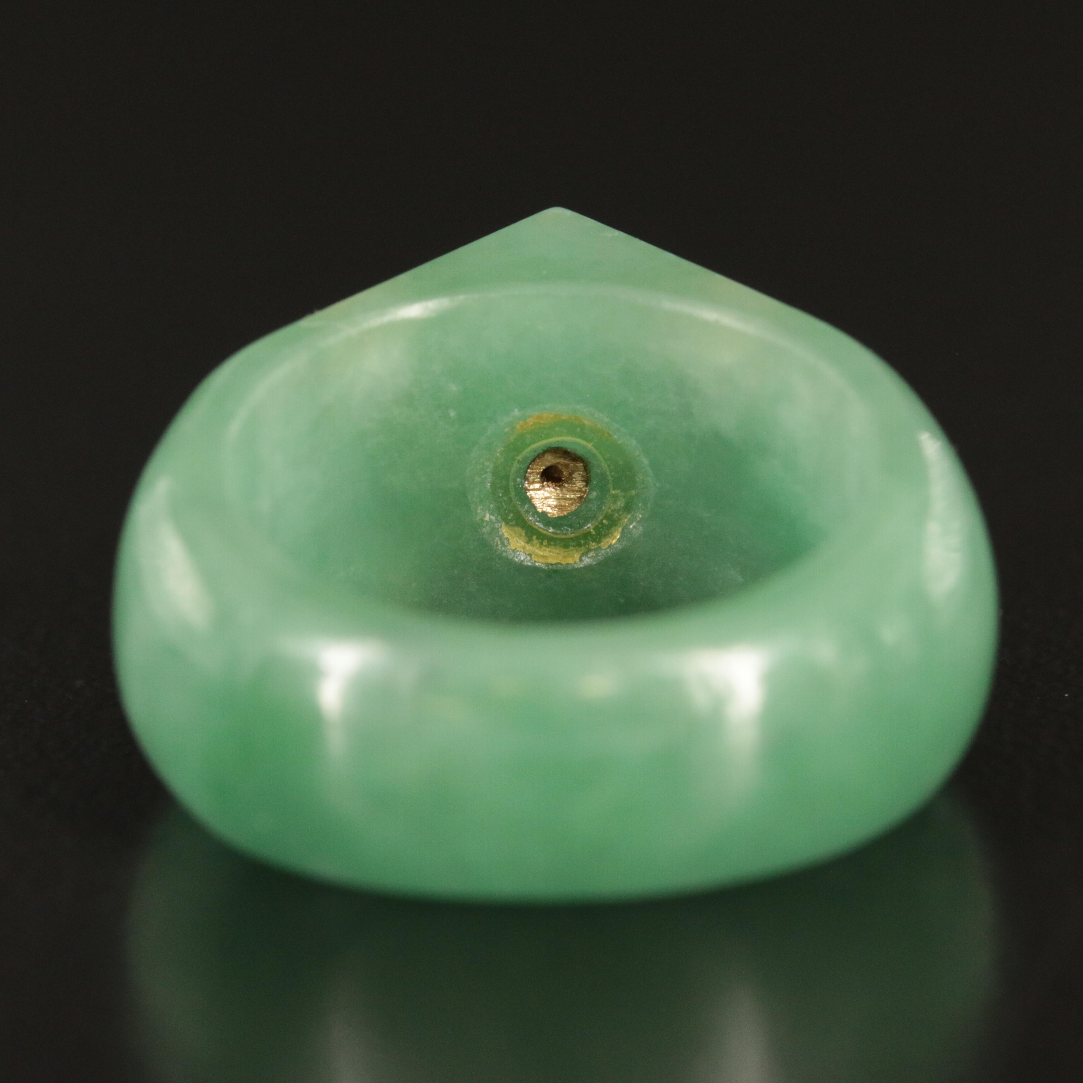 10K Jadeite Hololith Ring Including Peridot, Citrine, Garnet and Amethyst