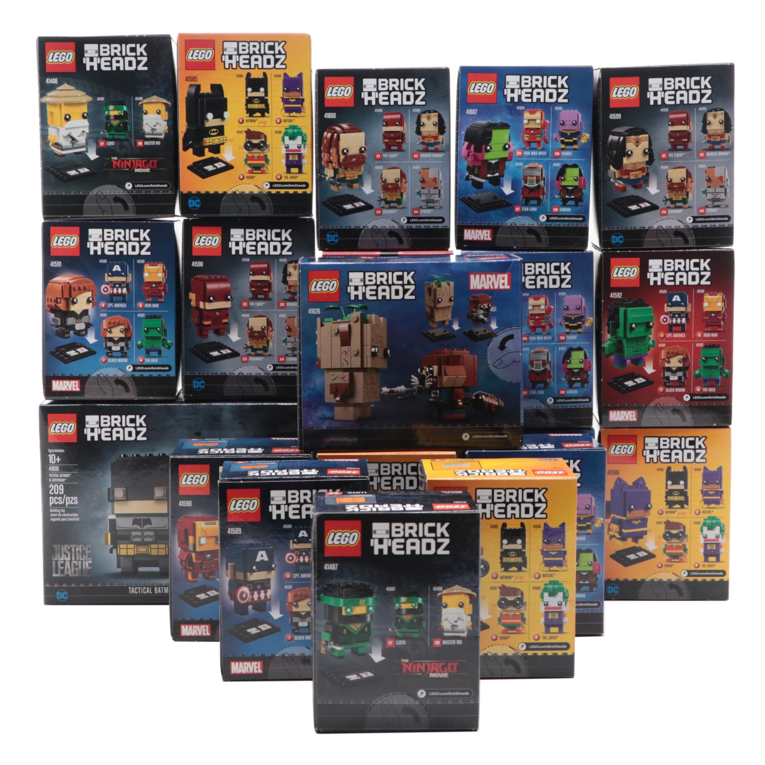 Avengers, Justice League, and More LEGO Brick Headz Figures