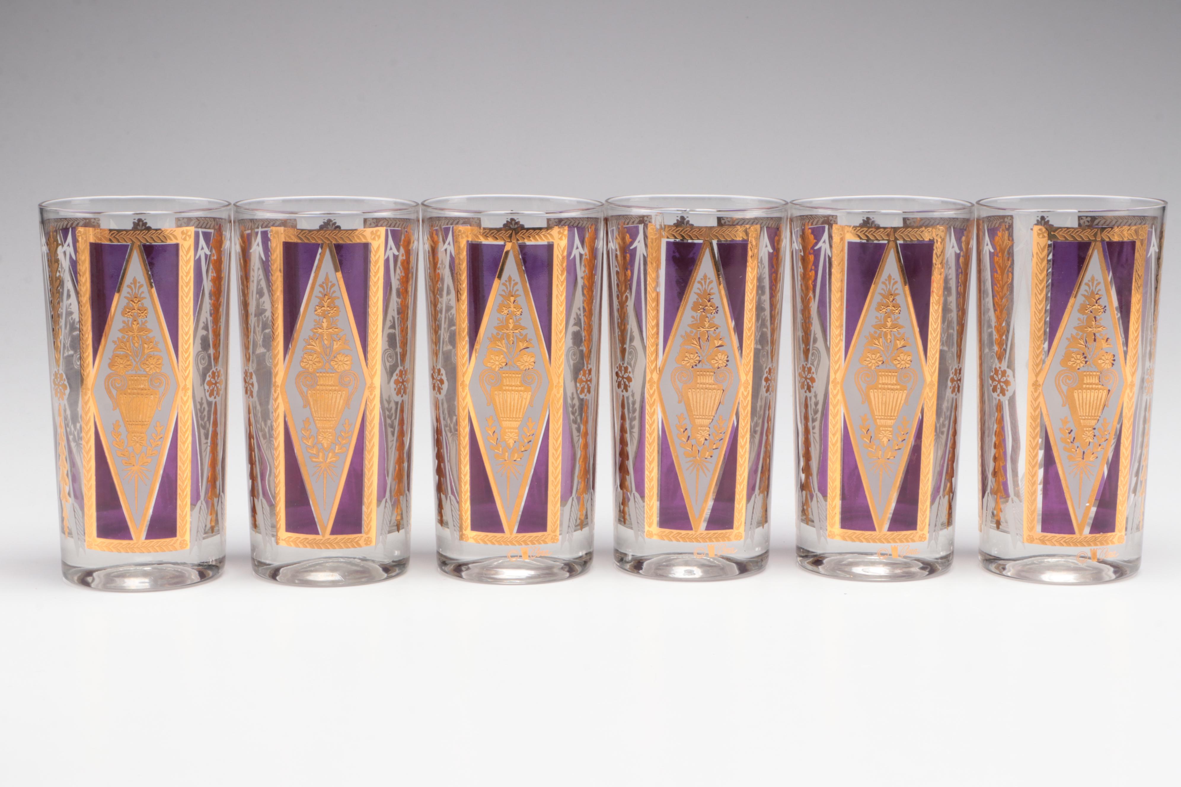 Cera Glass Tumblers, Mid-20th Century