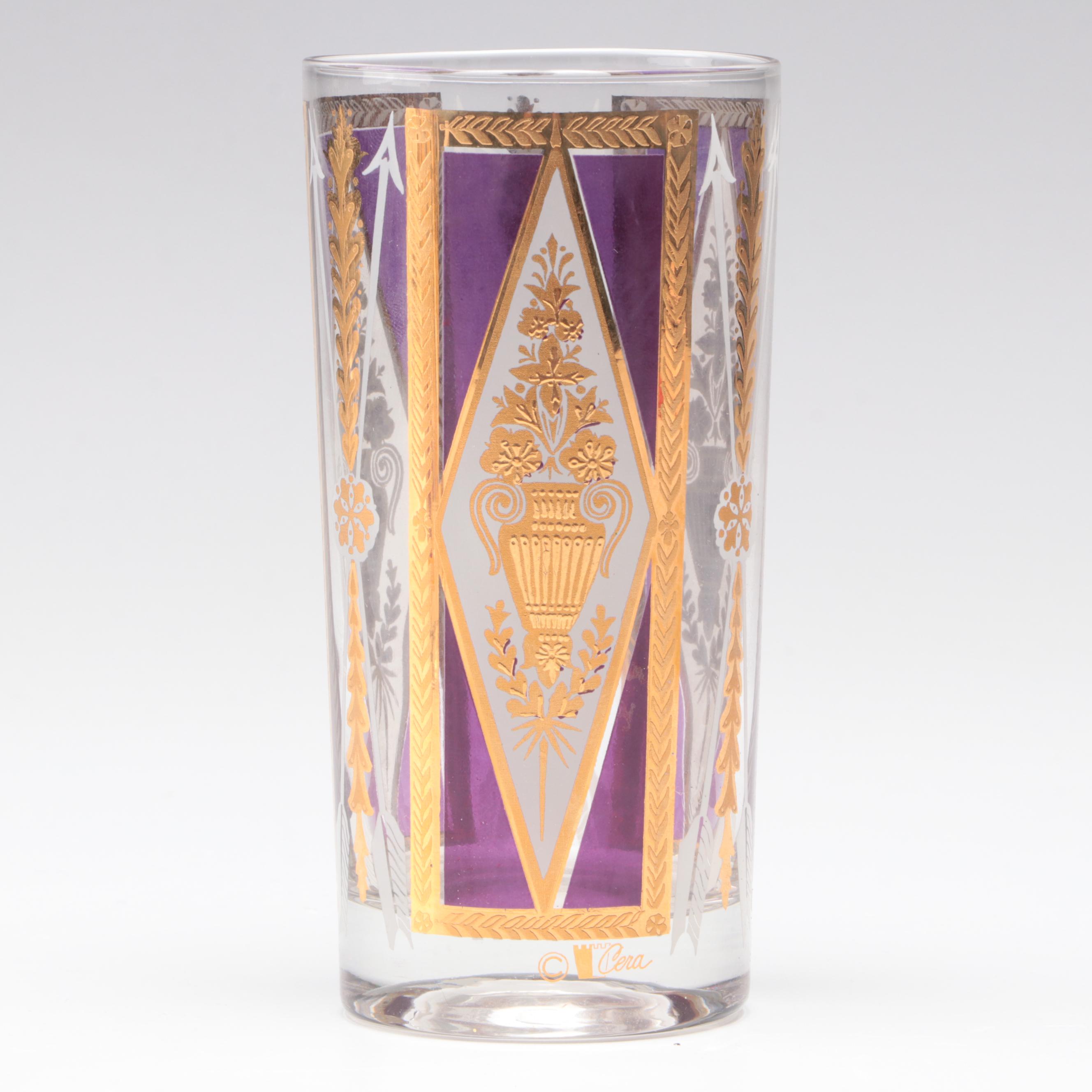 Cera Glass Tumblers, Mid-20th Century
