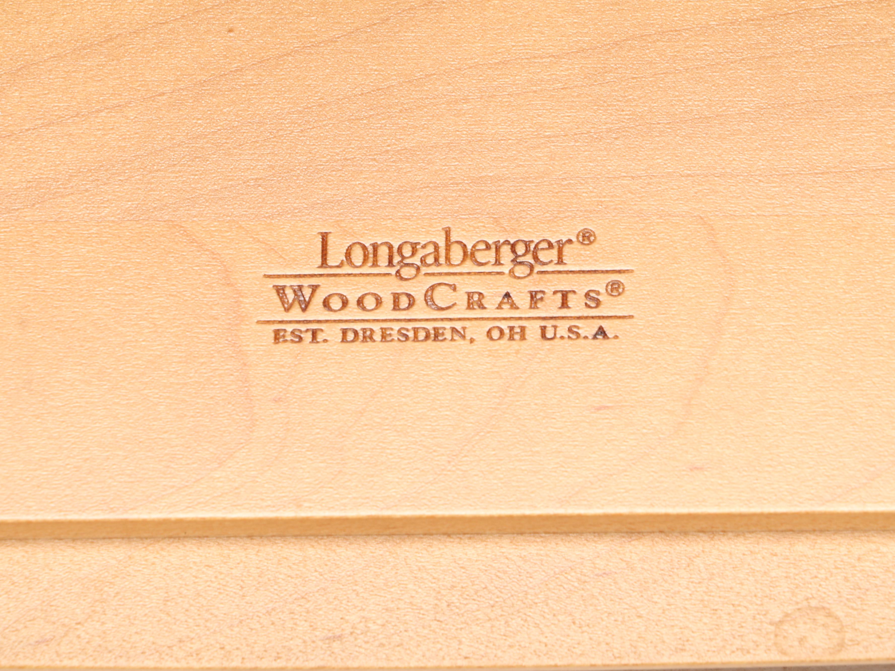 Hand-Crafted Maple Longaberger Basket Collection