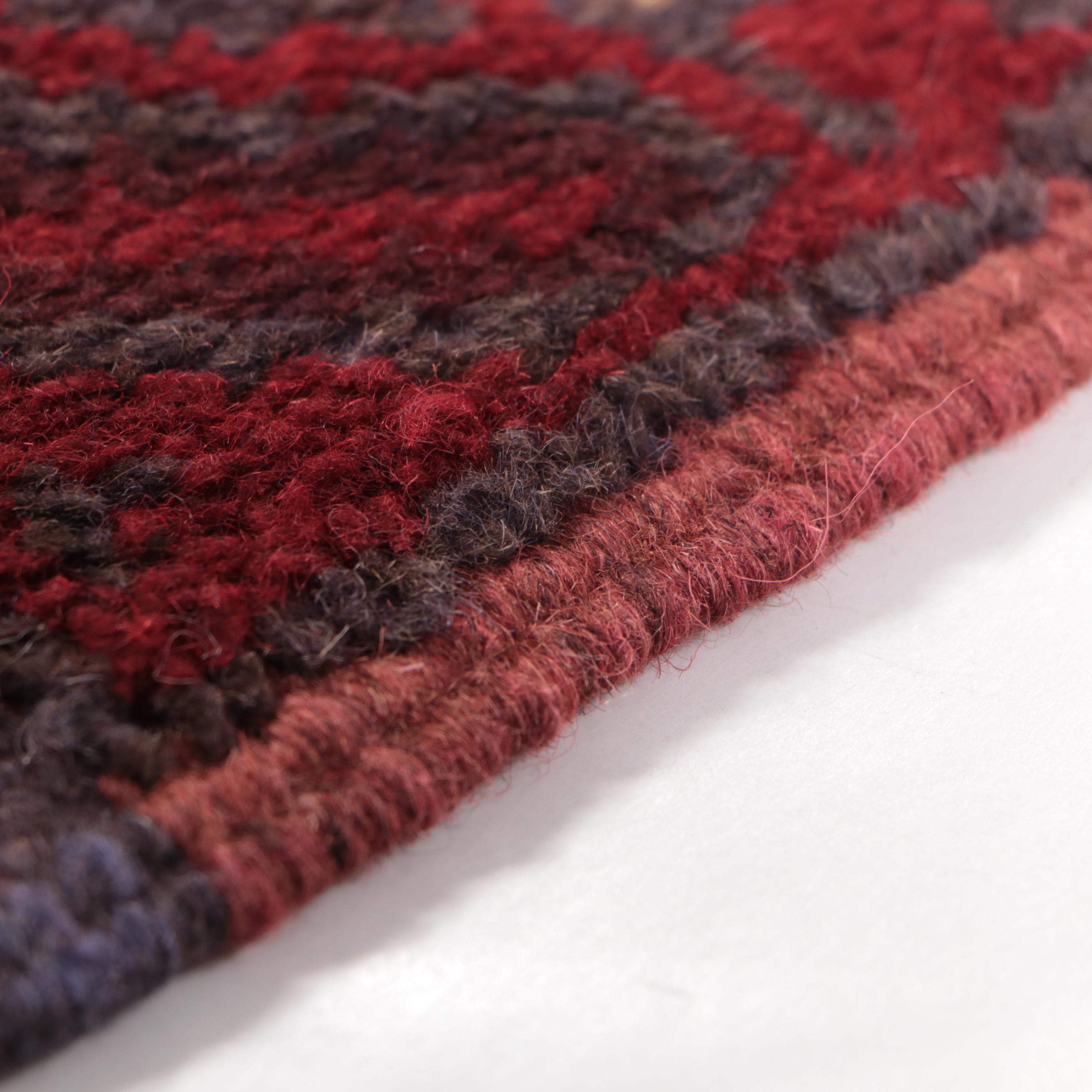 2'2 x 8'2 Hand-Knotted Afghan Baluch Mixed Technique Carpet Runner