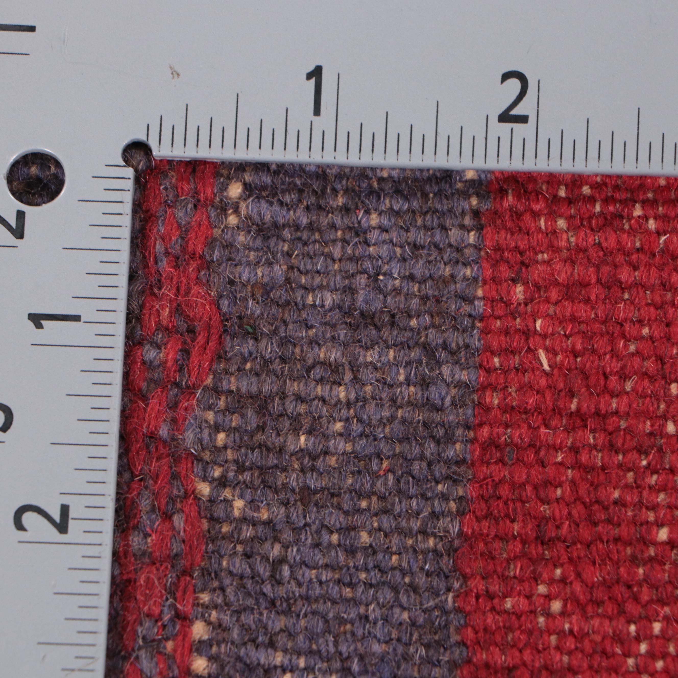 2'2 x 8'2 Hand-Knotted Afghan Baluch Mixed Technique Carpet Runner