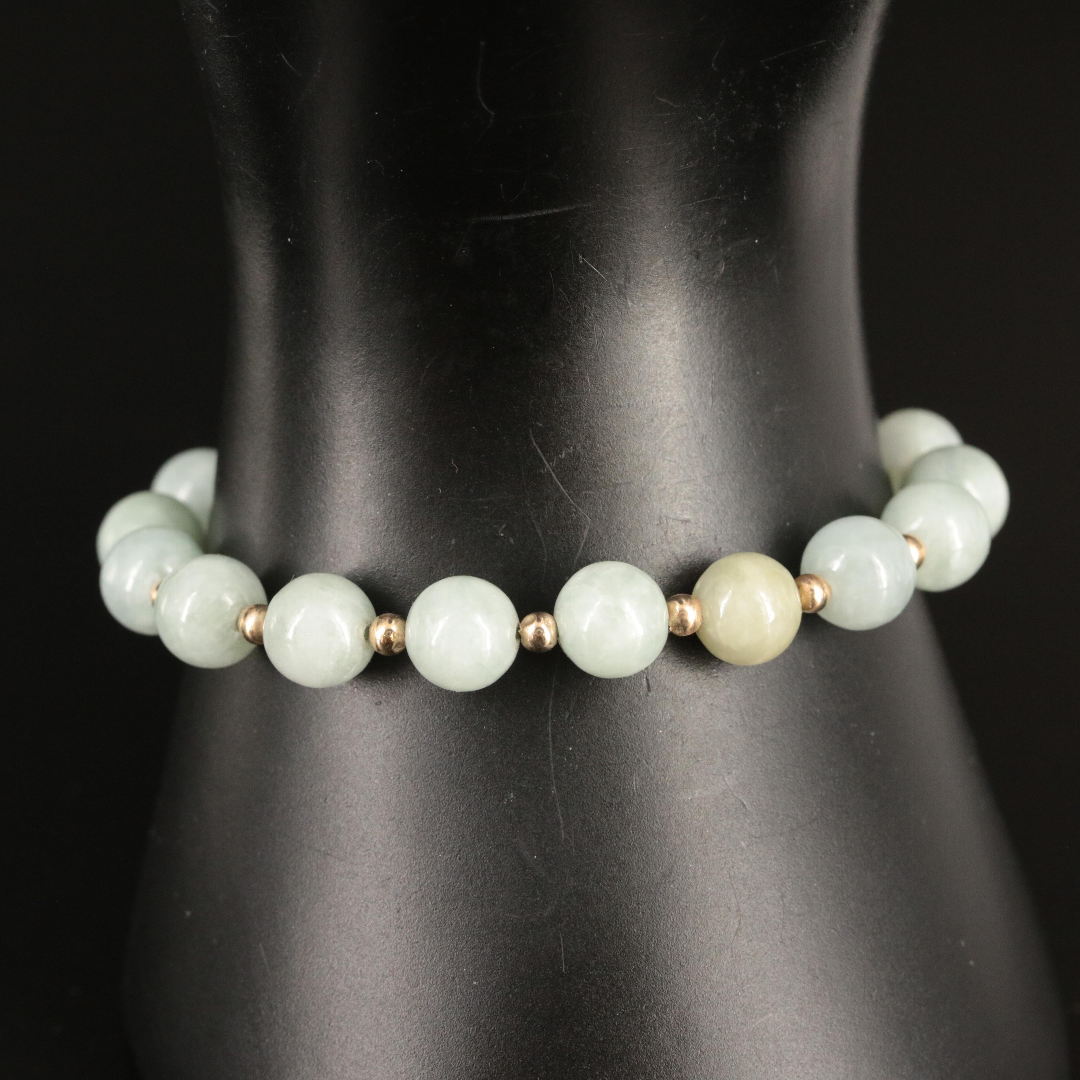 14K Jadeite Bracelet