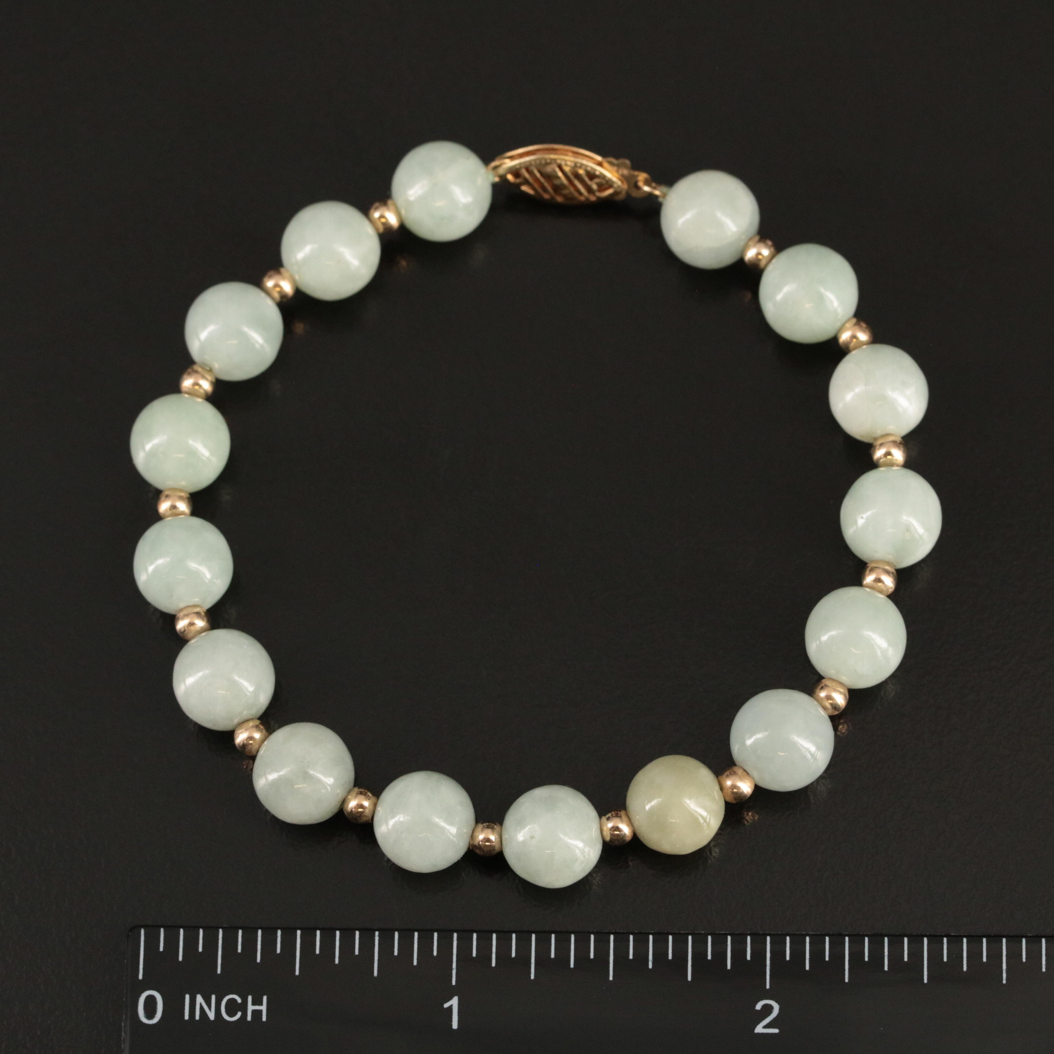 14K Jadeite Bracelet