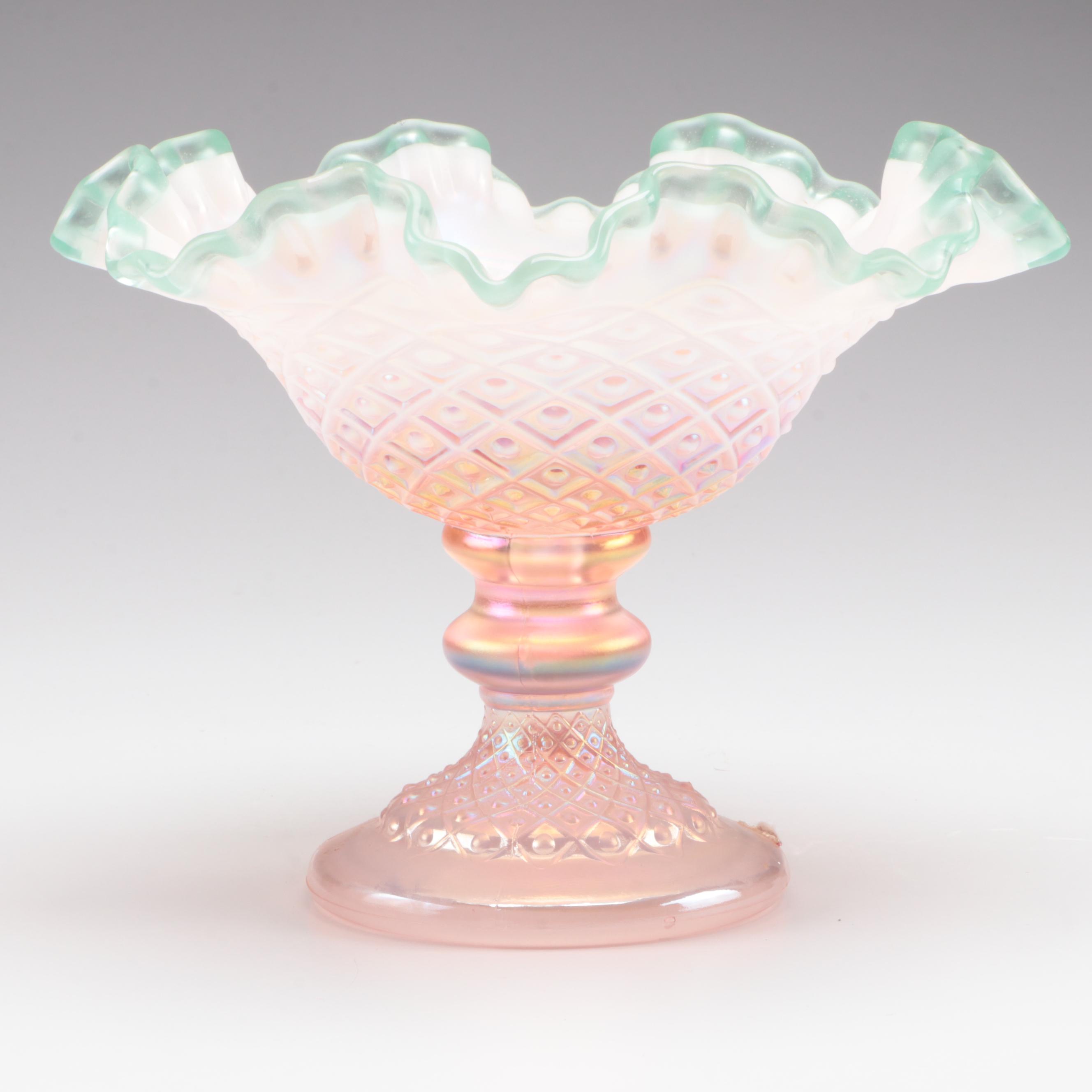 Fenton Glass Box and Compotes