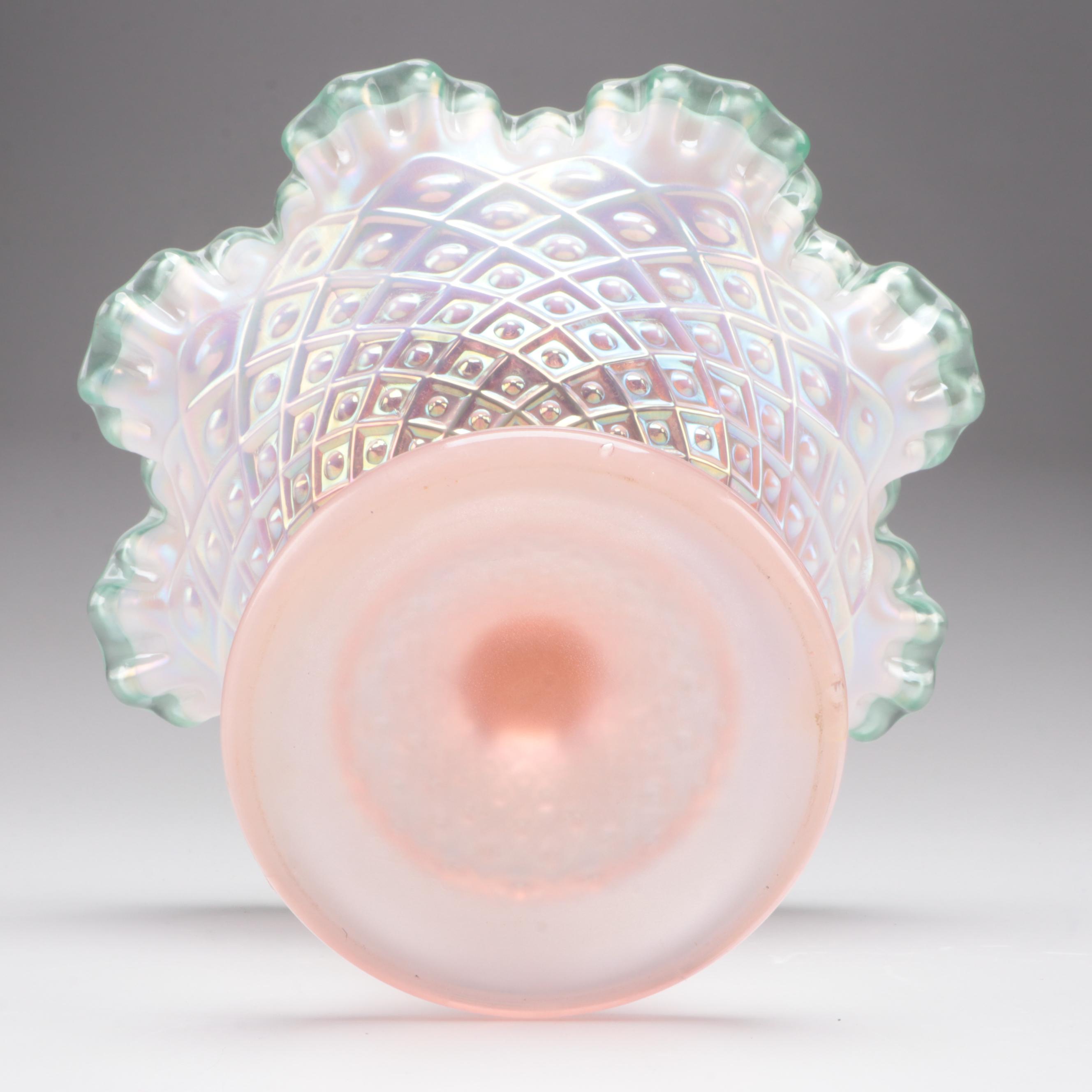 Fenton Glass Box and Compotes