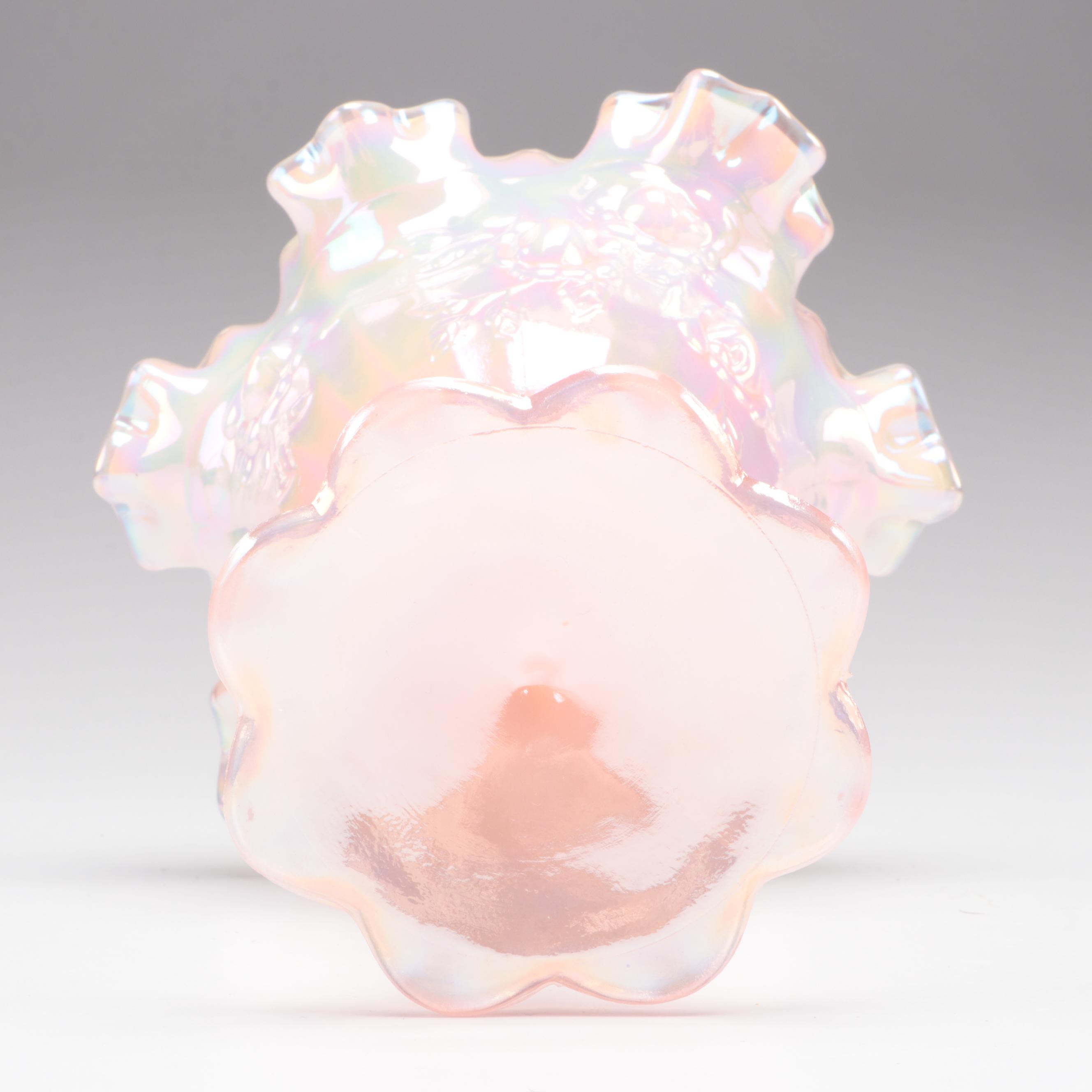 Fenton Glass Box and Compotes