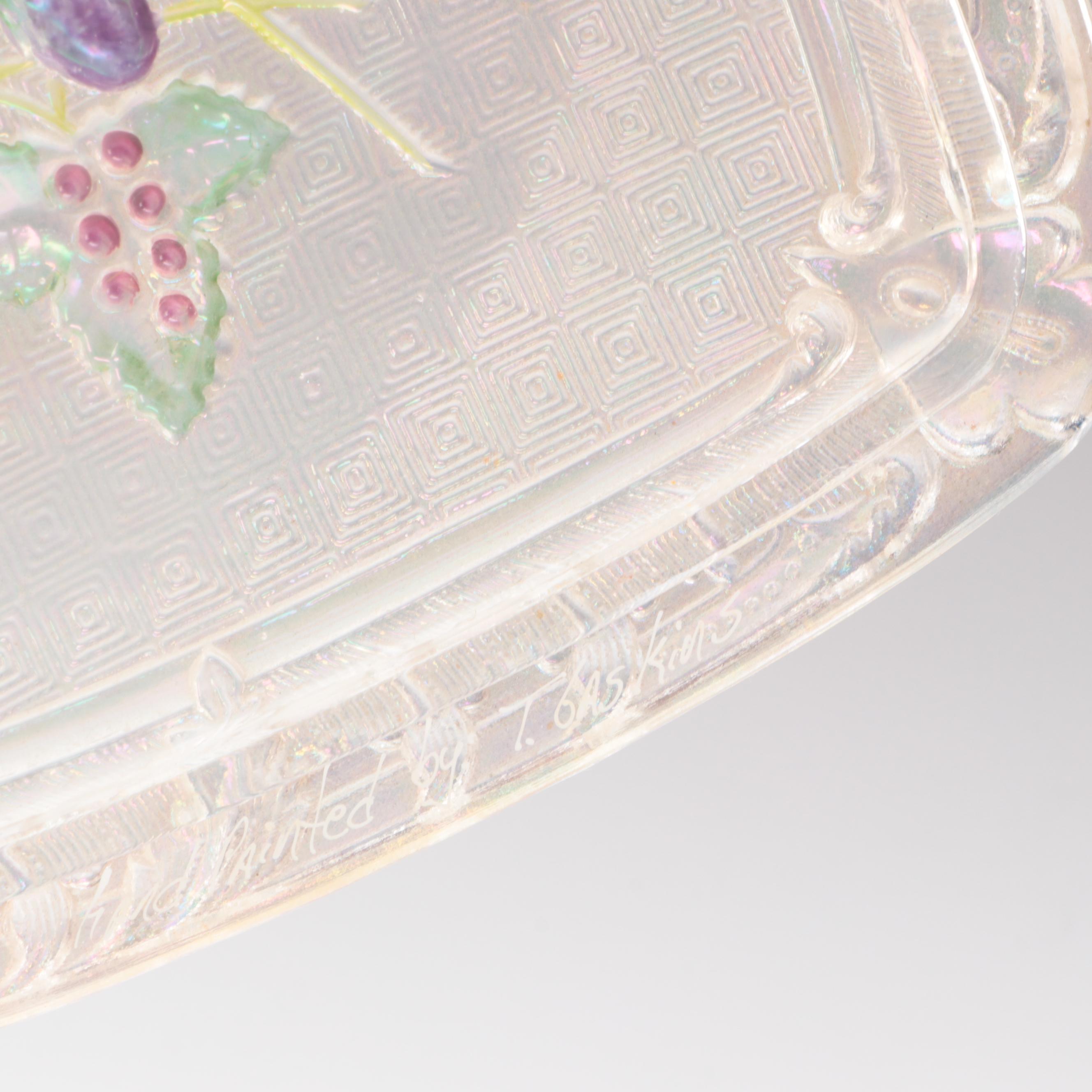 Fenton Glass Box and Compotes