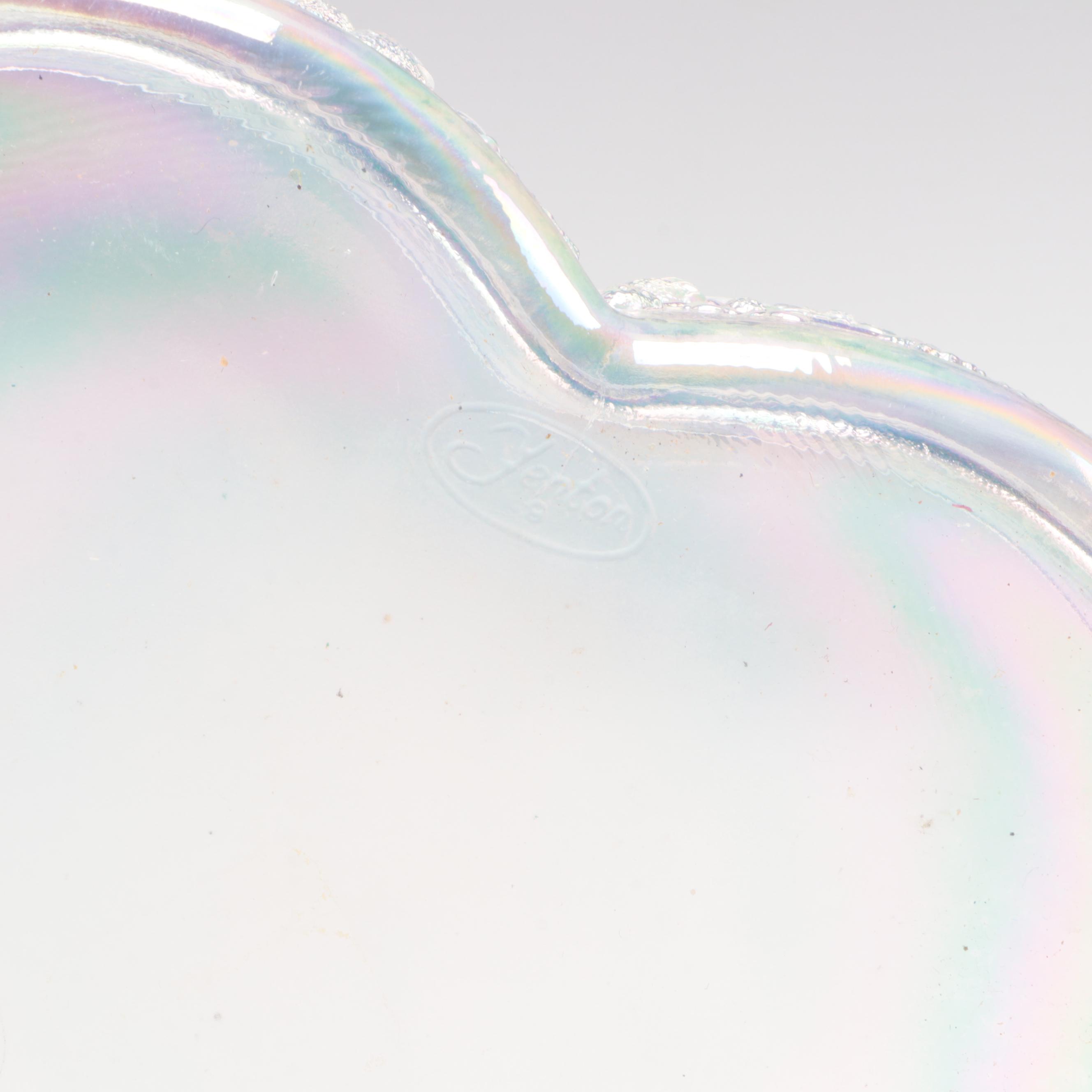 Fenton Glass Box and Compotes