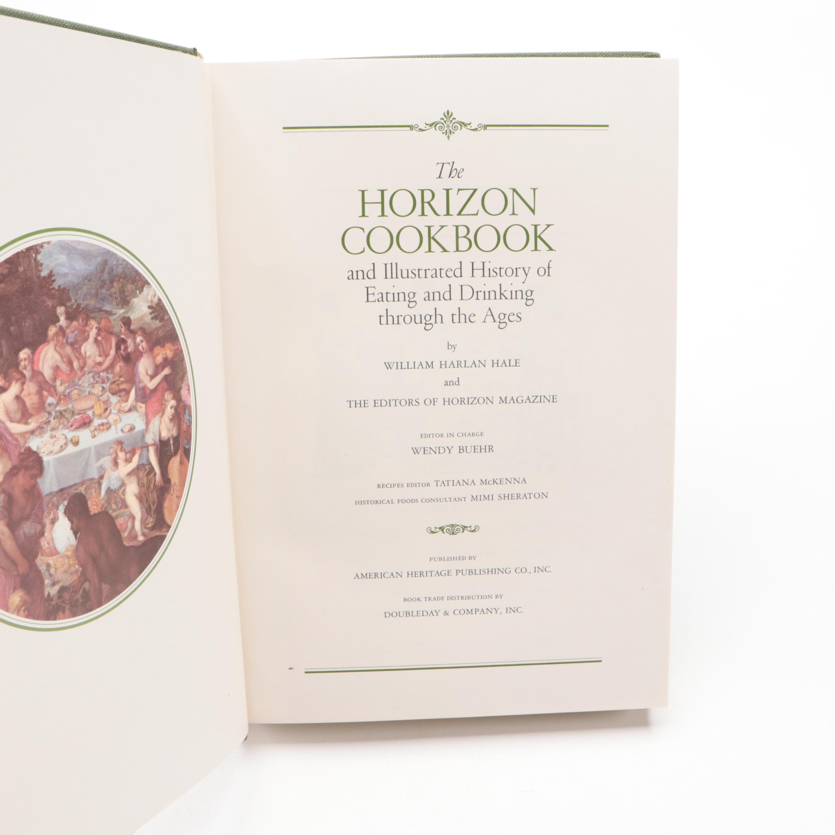 Illustrated "The Horizon Cookbook" Two-Volume Set by William Harlan Hale, 1968