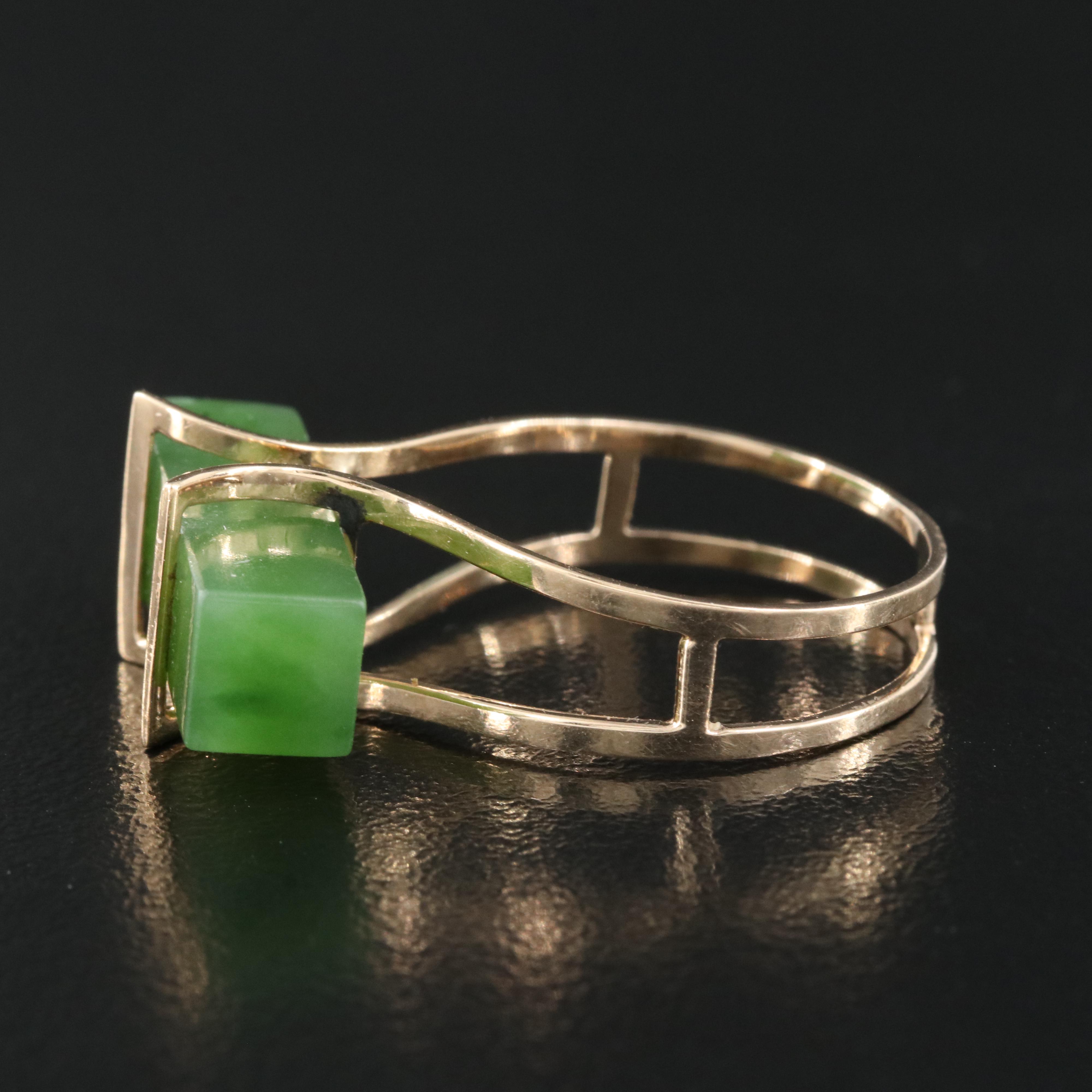 14K Nephrite Ring