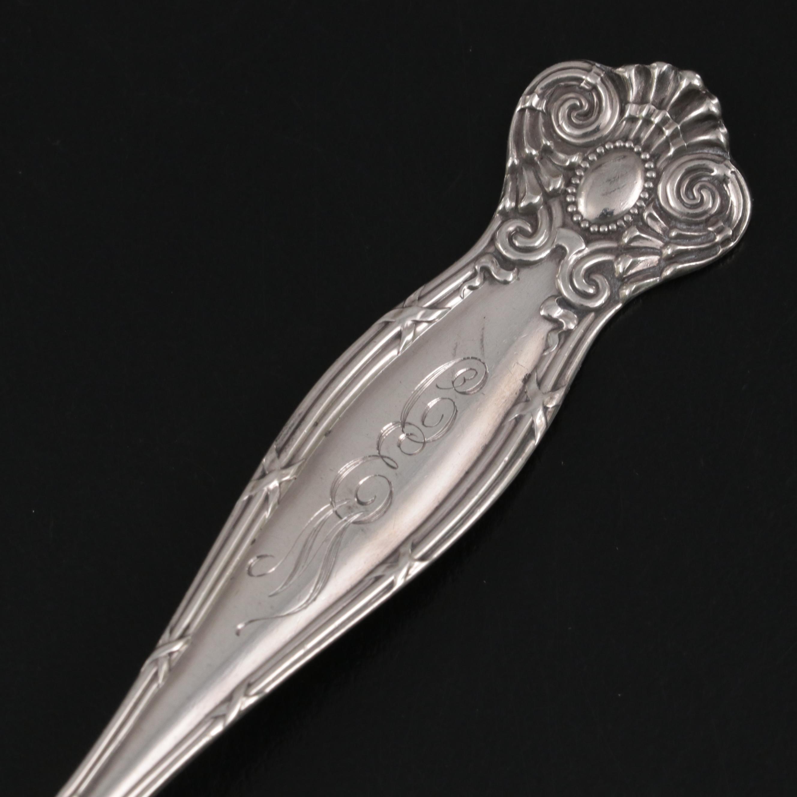 Towle "Empire" Sterling Silver Fork with Assorted Silver Plate Flatware