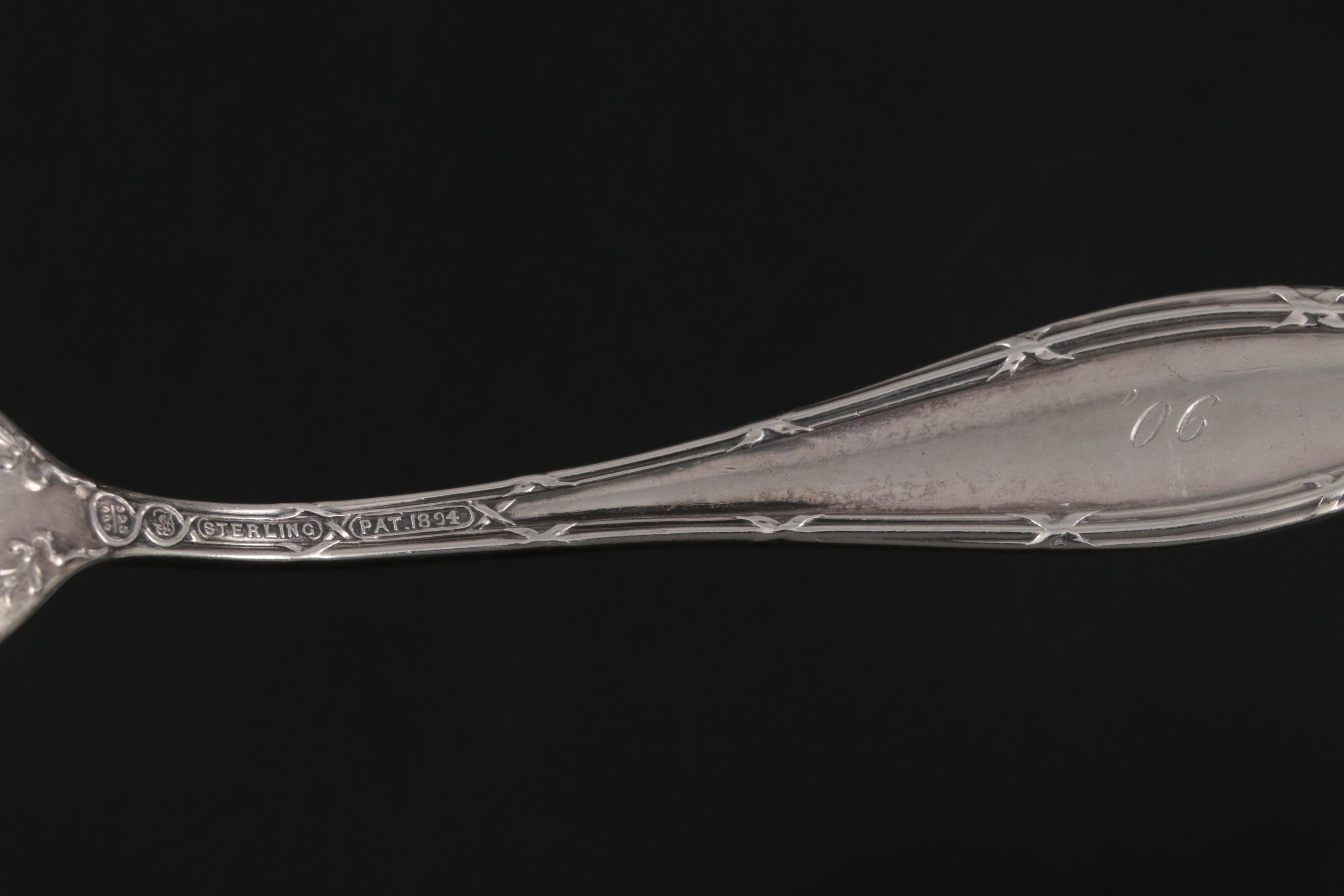 Towle "Empire" Sterling Silver Fork with Assorted Silver Plate Flatware