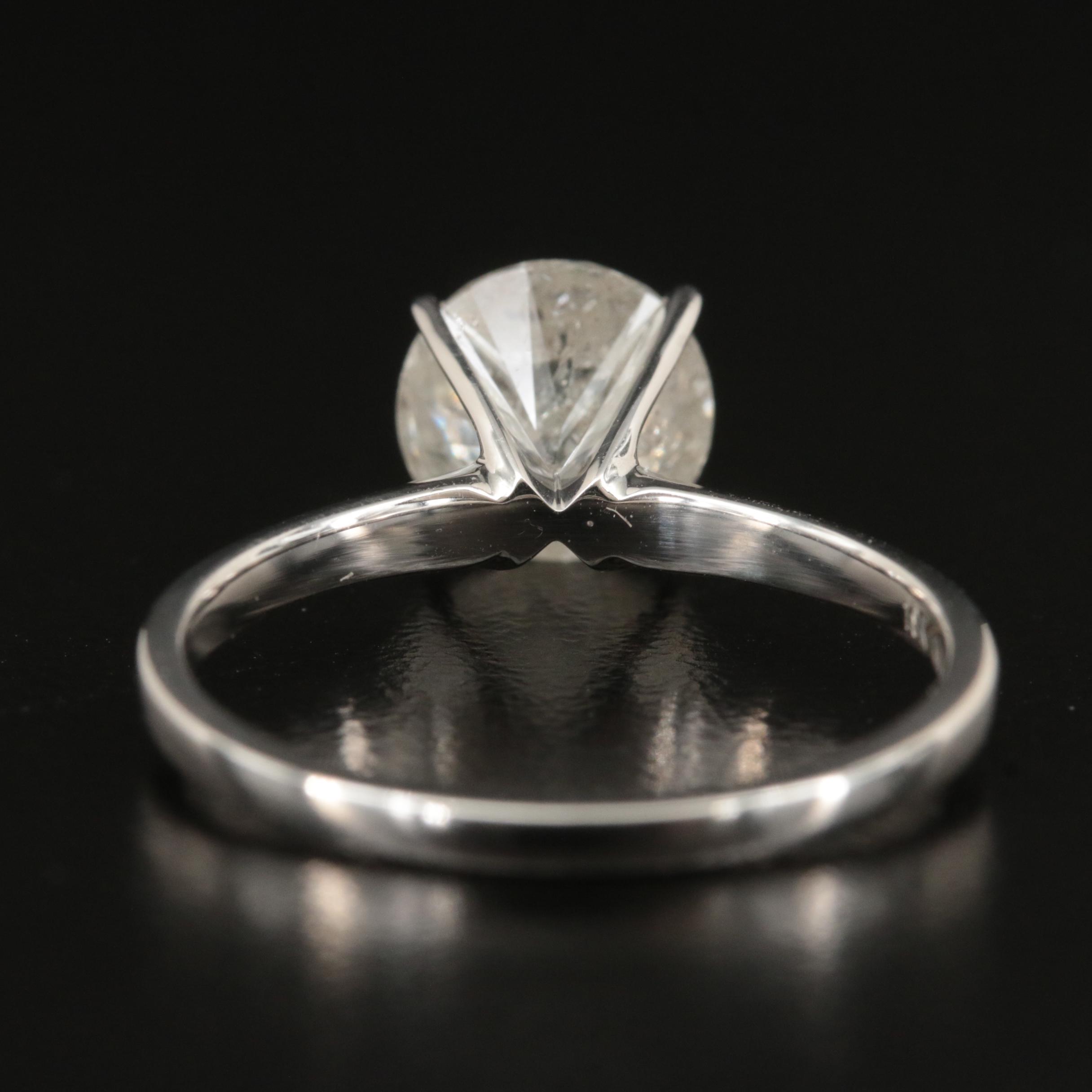 18K 2.08 CT Diamond Solitaire Ring