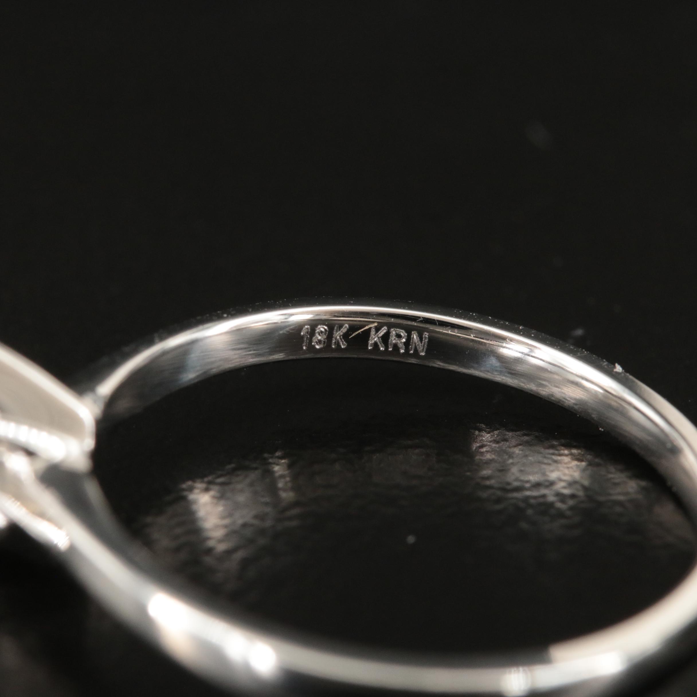 18K 2.08 CT Diamond Solitaire Ring