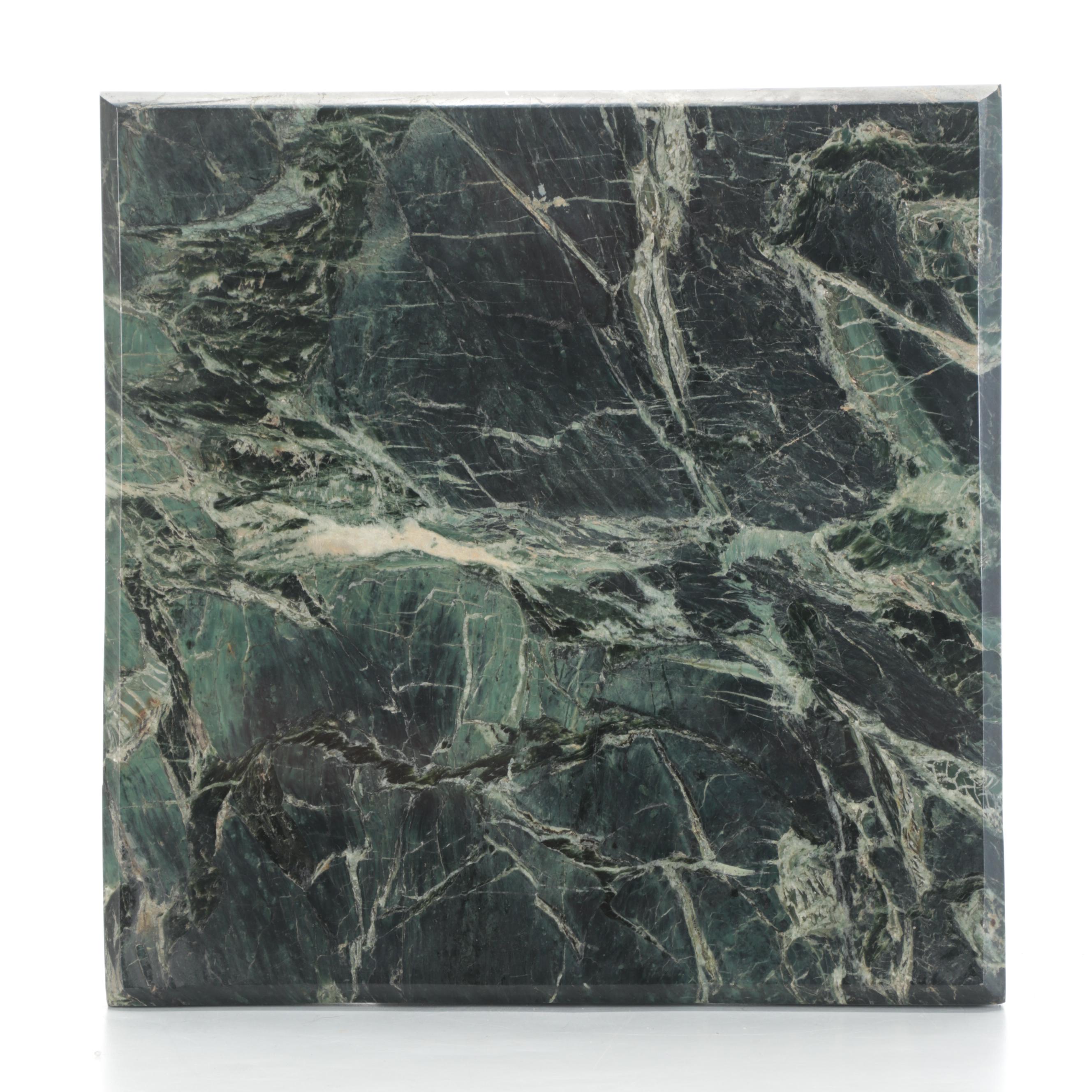 Victorian Style Metal and Marble Two Tier Plant Stand, Early to Mid-20th Century