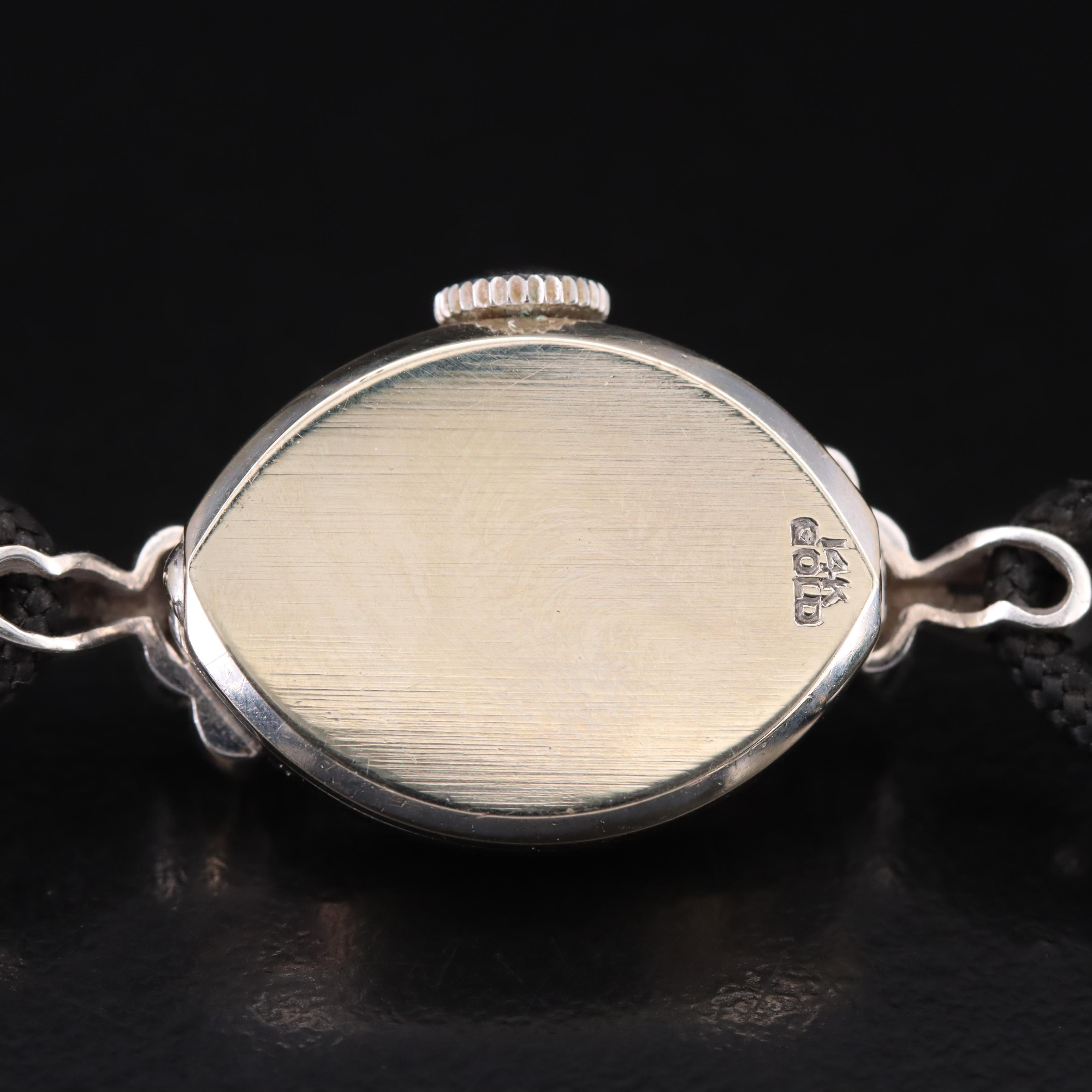 Vintage 14K Hamilton Watch with Diamond Accents