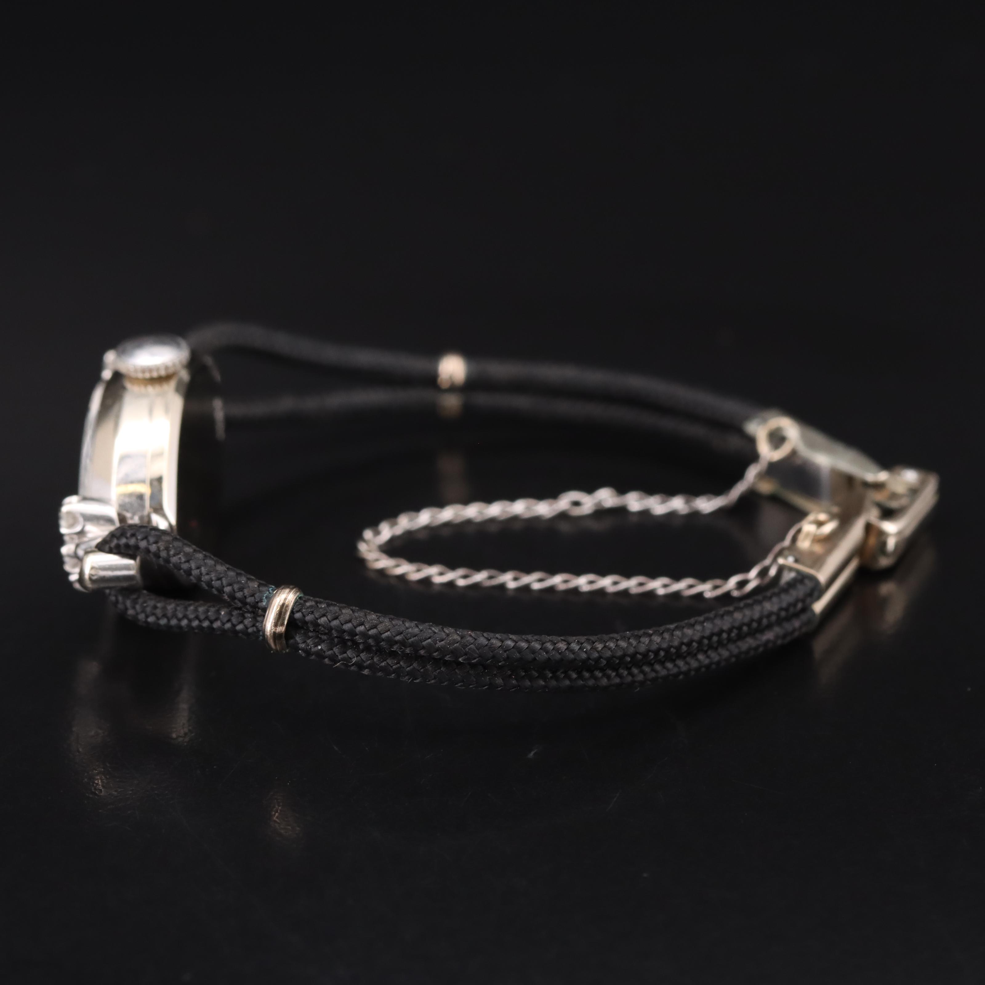 Vintage 14K Hamilton Watch with Diamond Accents