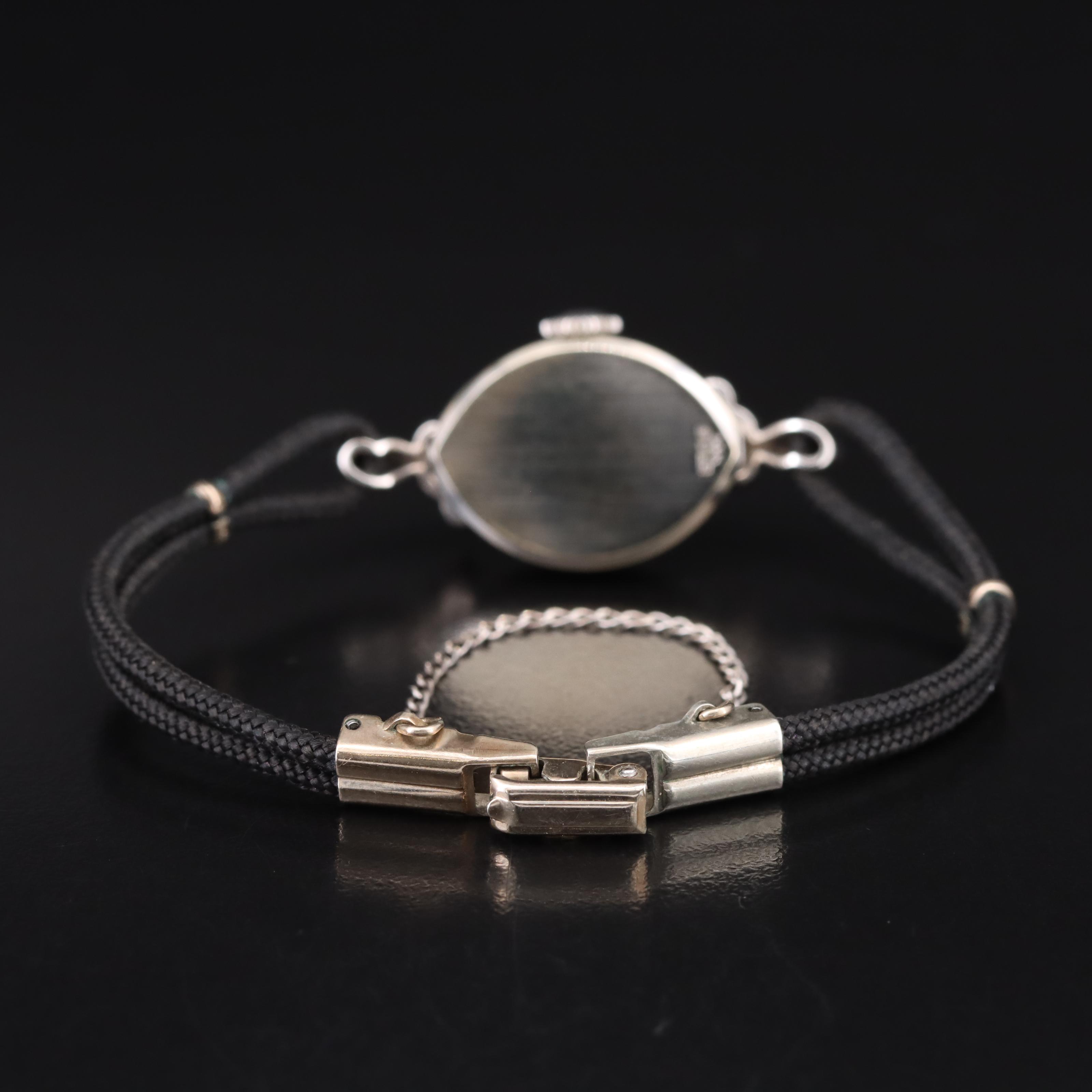 Vintage 14K Hamilton Watch with Diamond Accents