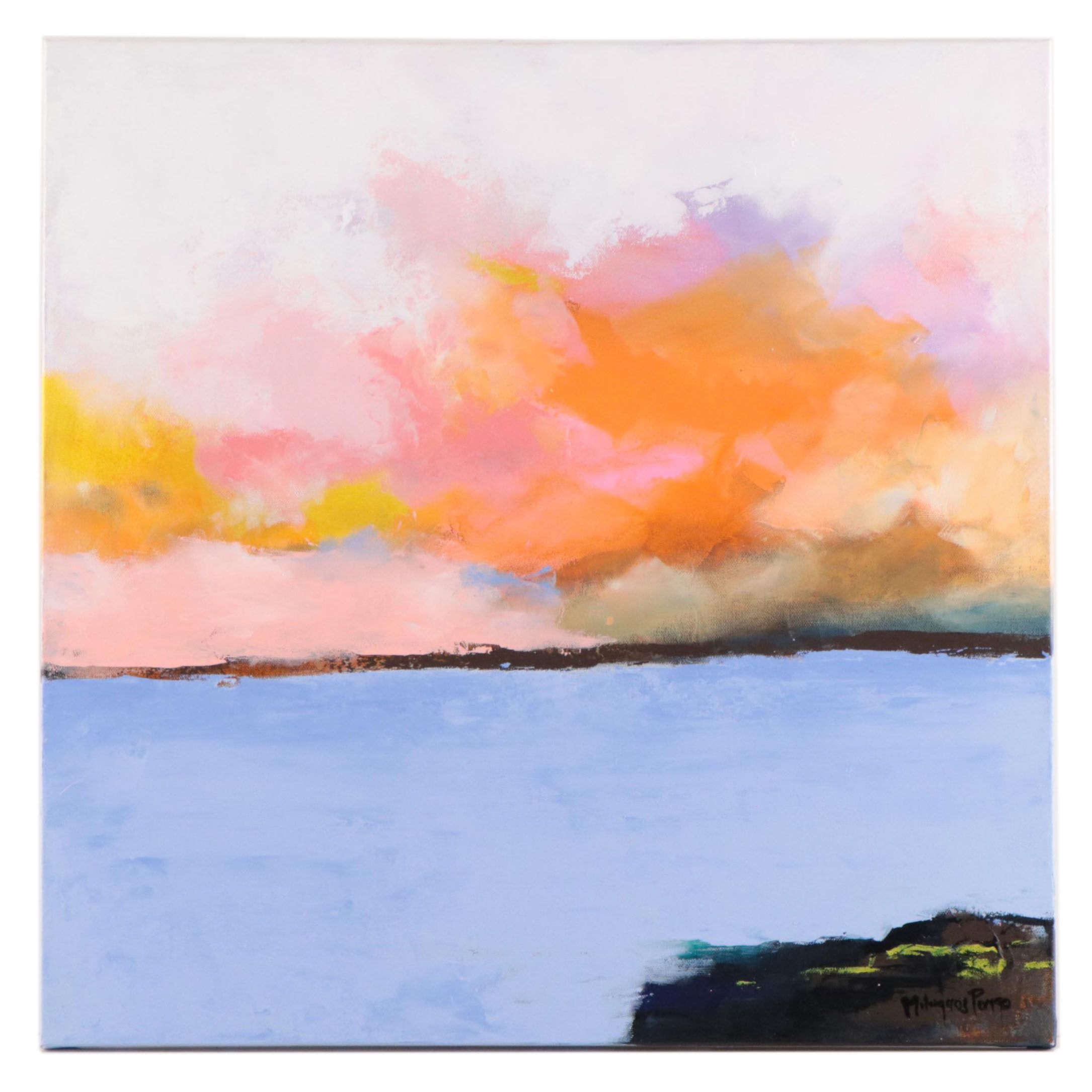 Milagros Pongo Seascape Oil Painting, 2022