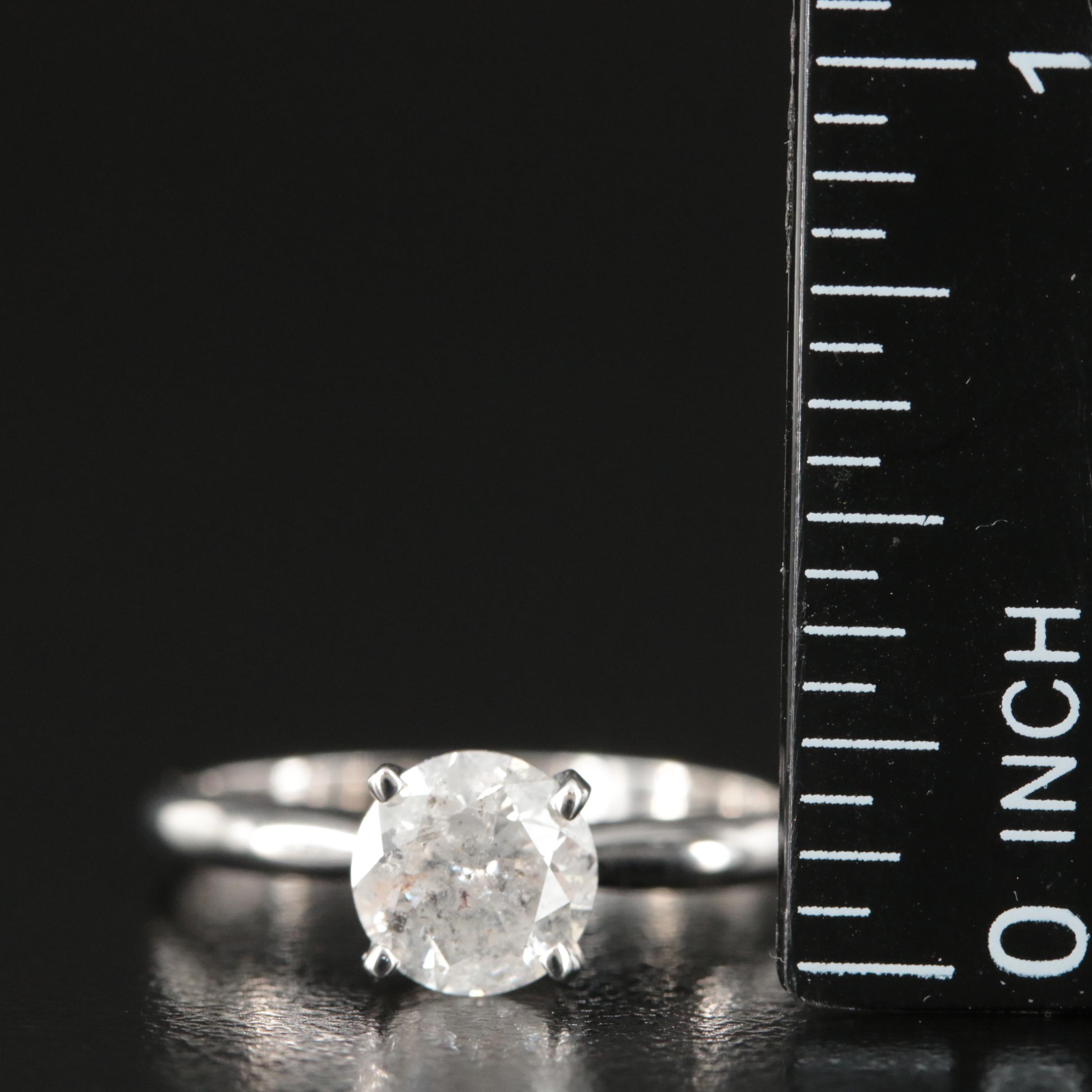 14K 1.52 CT Diamond Solitaire Ring