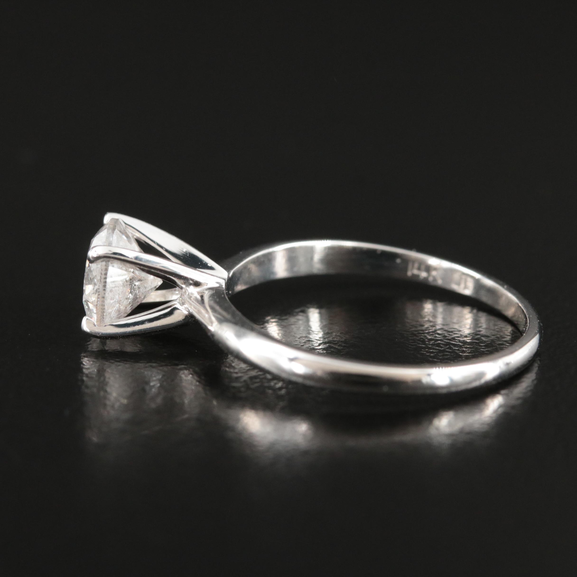 14K 1.52 CT Diamond Solitaire Ring