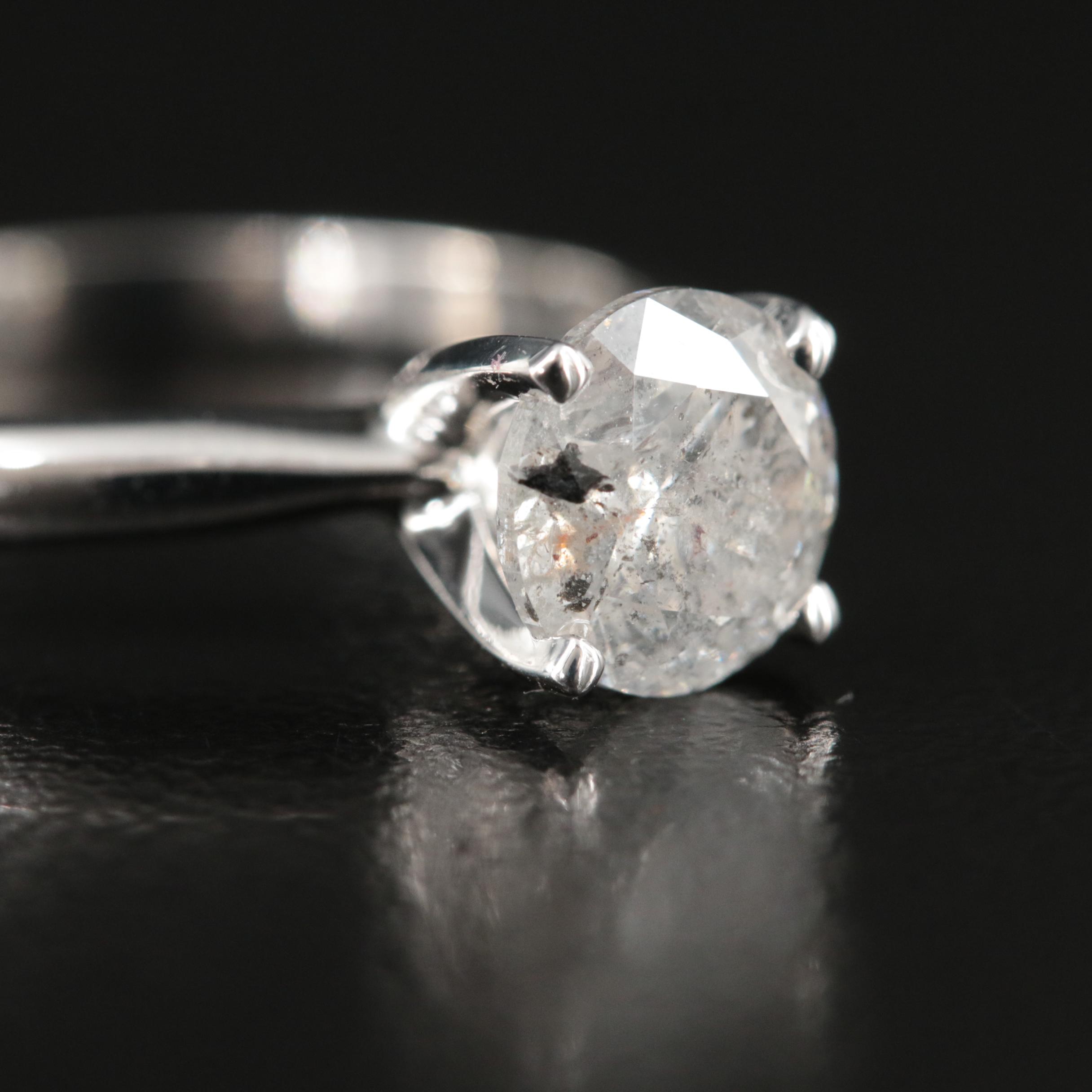 14K 1.52 CT Diamond Solitaire Ring