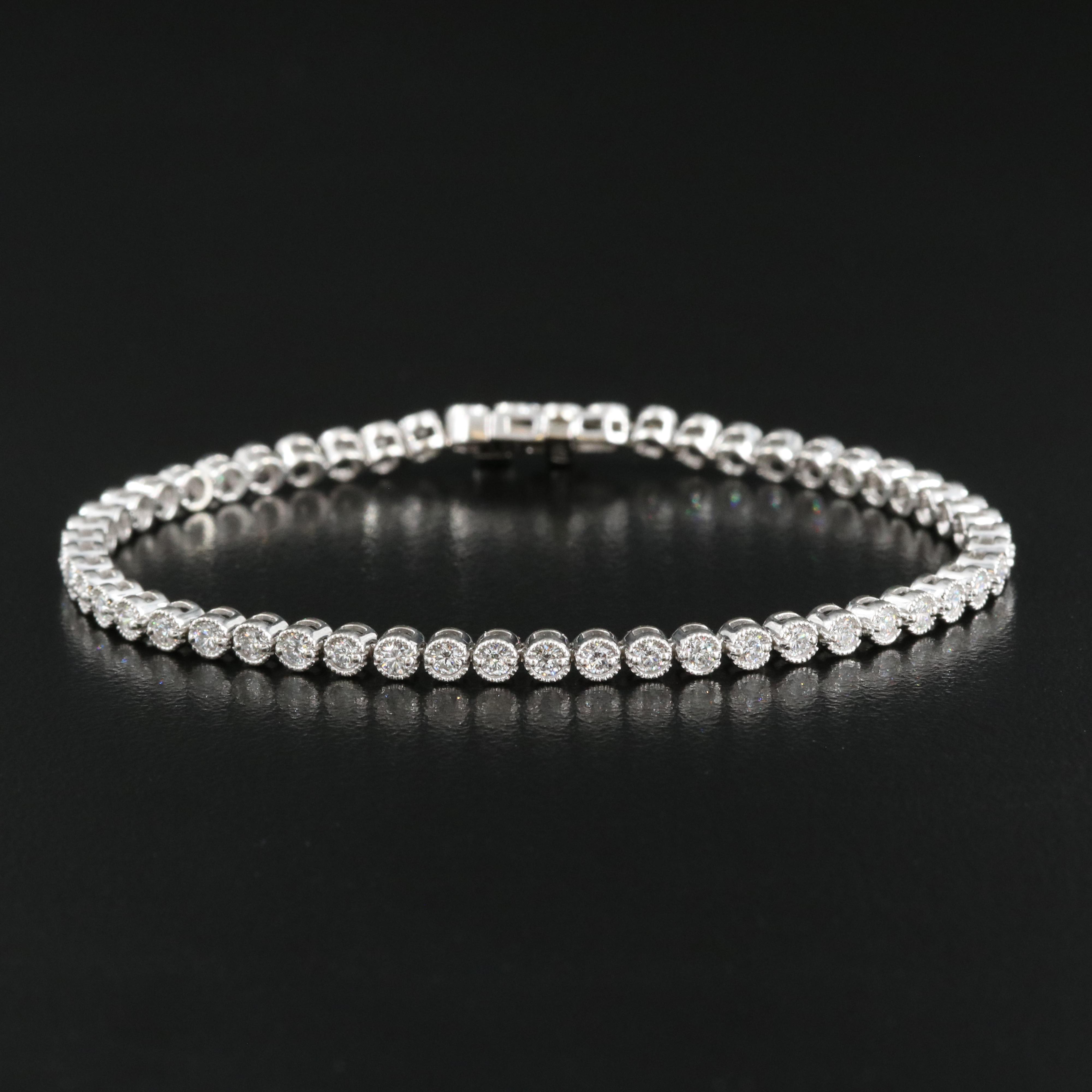 14K 2.16 CTW Diamond Bracelet with IGI Online Report