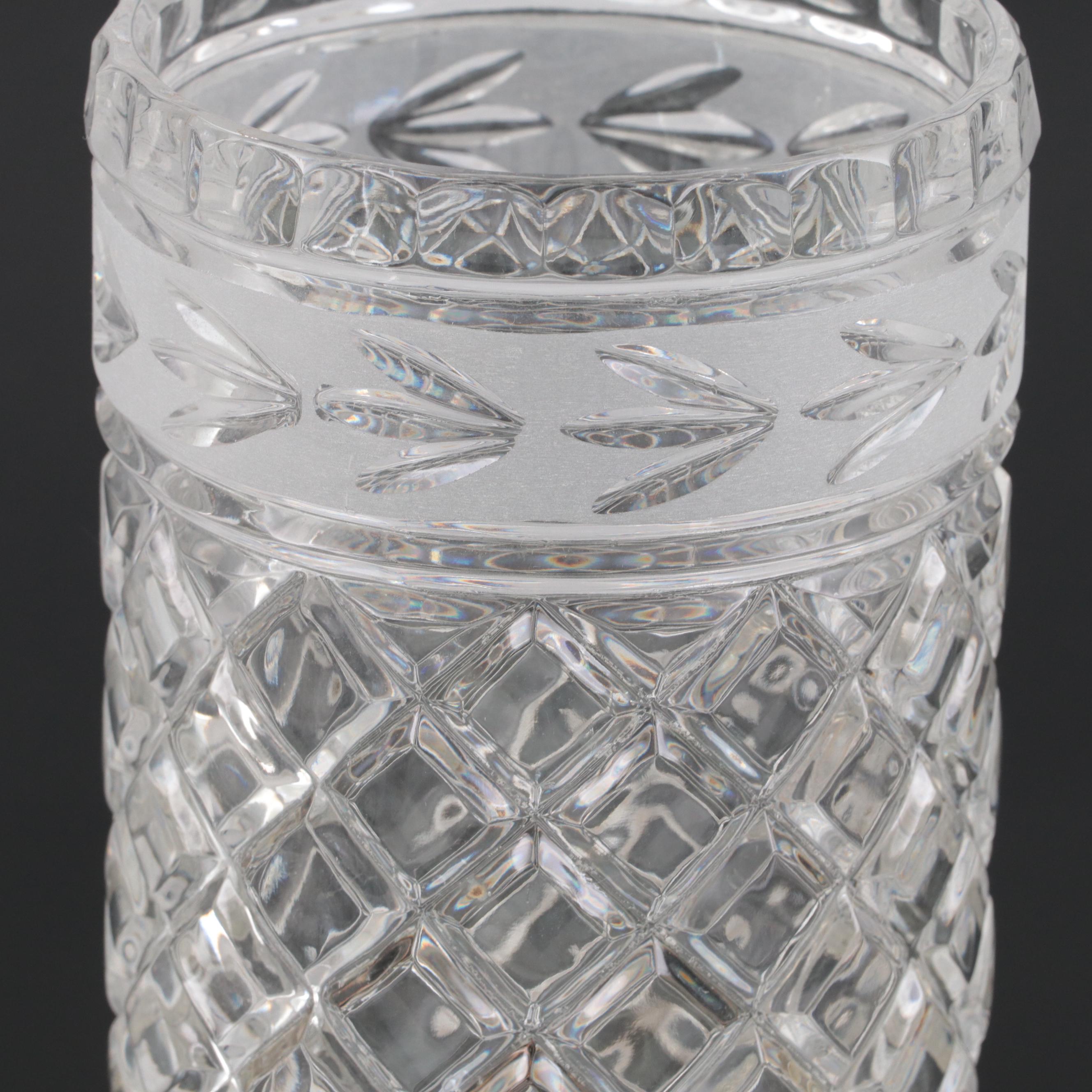 Pair of Crystal Clear Industries Torchiere Console Table Lamps