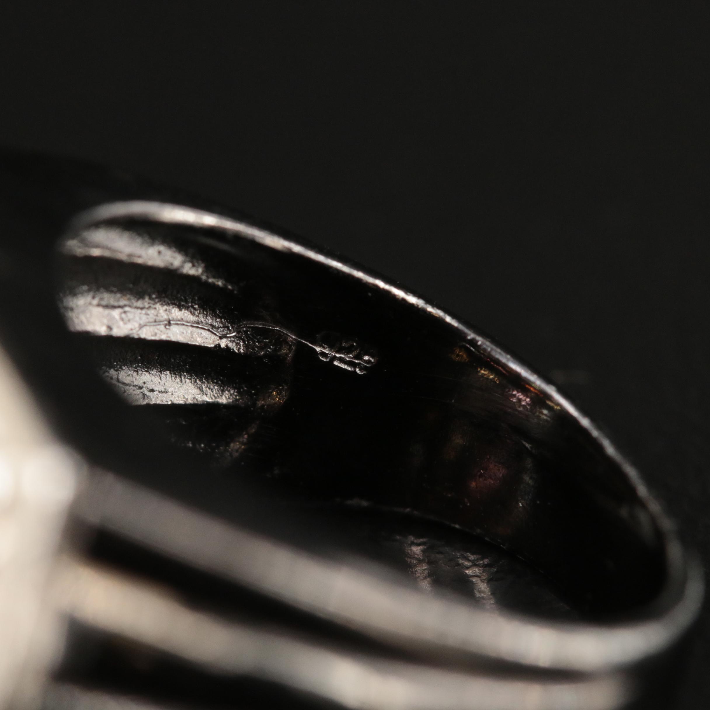 Sterling Tourmaline, Amethyst and Gemstone Rings