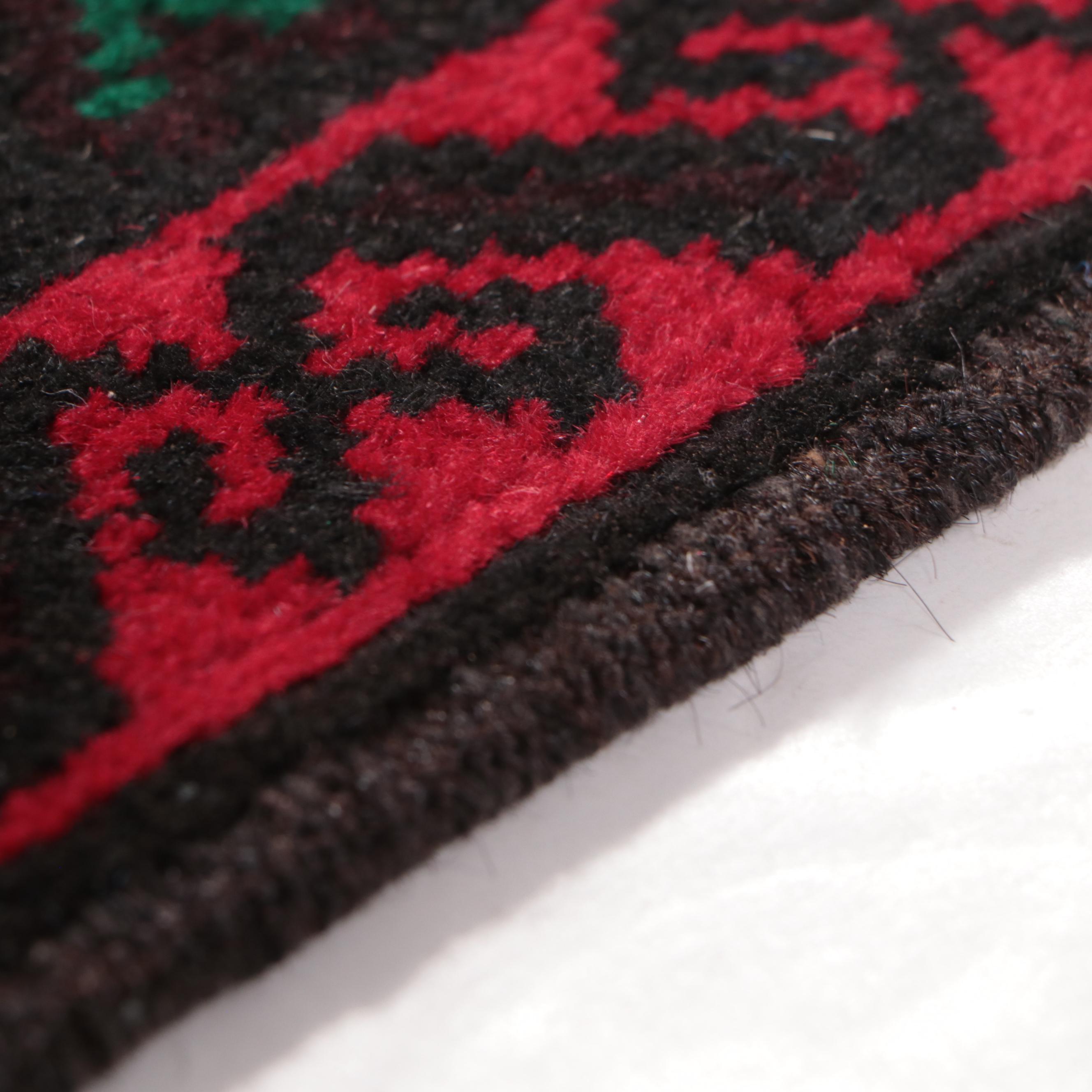 2'10 x 4'9 Hand-Knotted Afghan Baluch Accent Rug