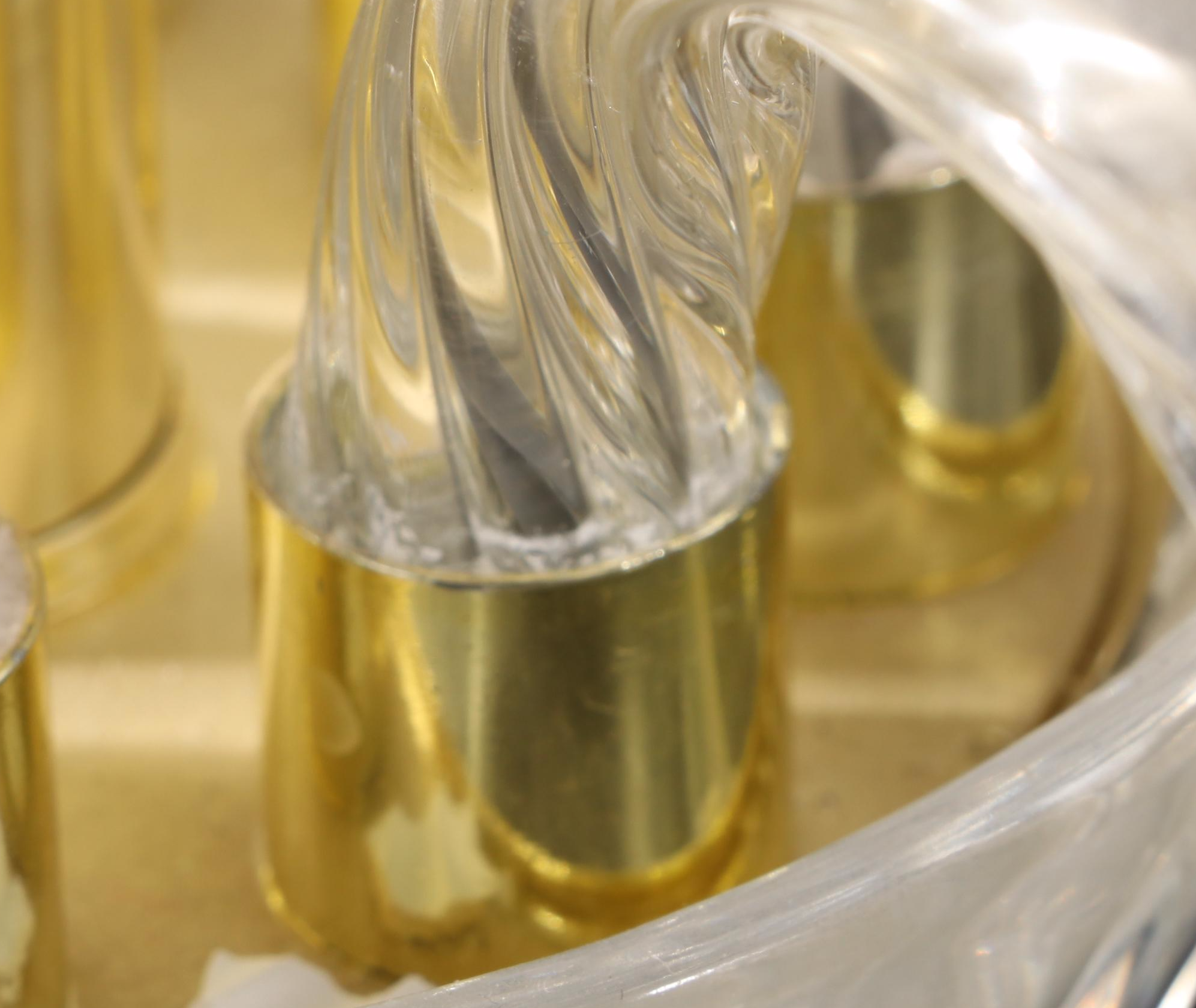 Crystal Clear Industries Nine-Arm Candelabra Table Lamp