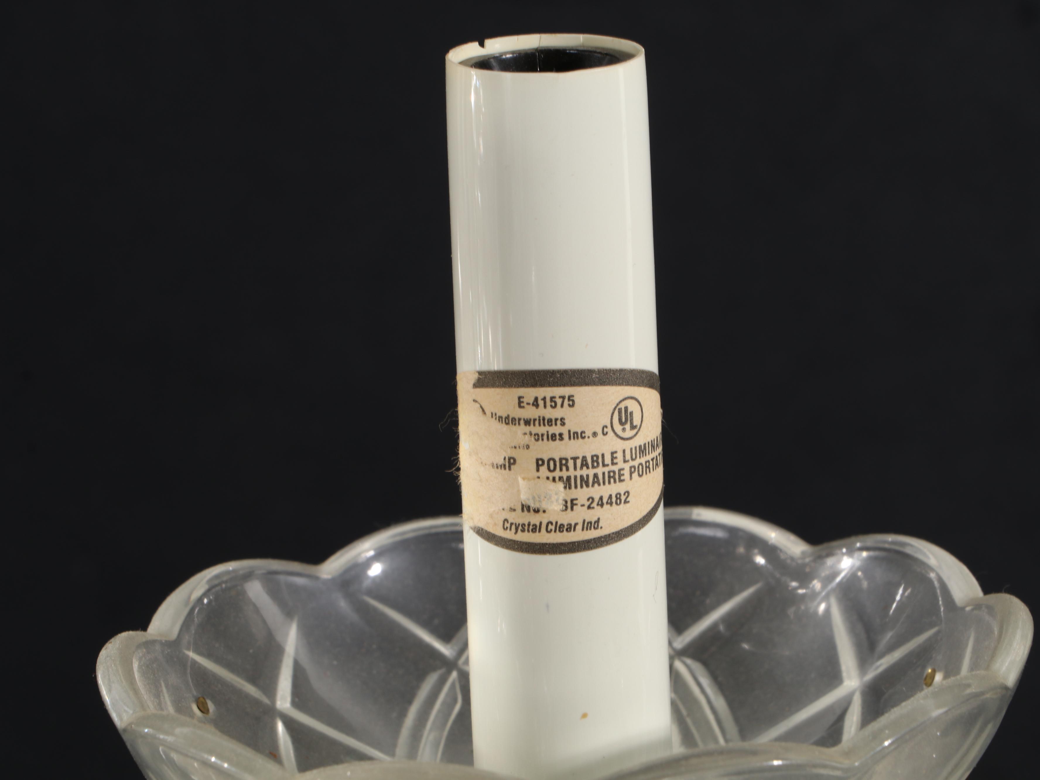 Crystal Clear Industries Nine-Arm Candelabra Table Lamp